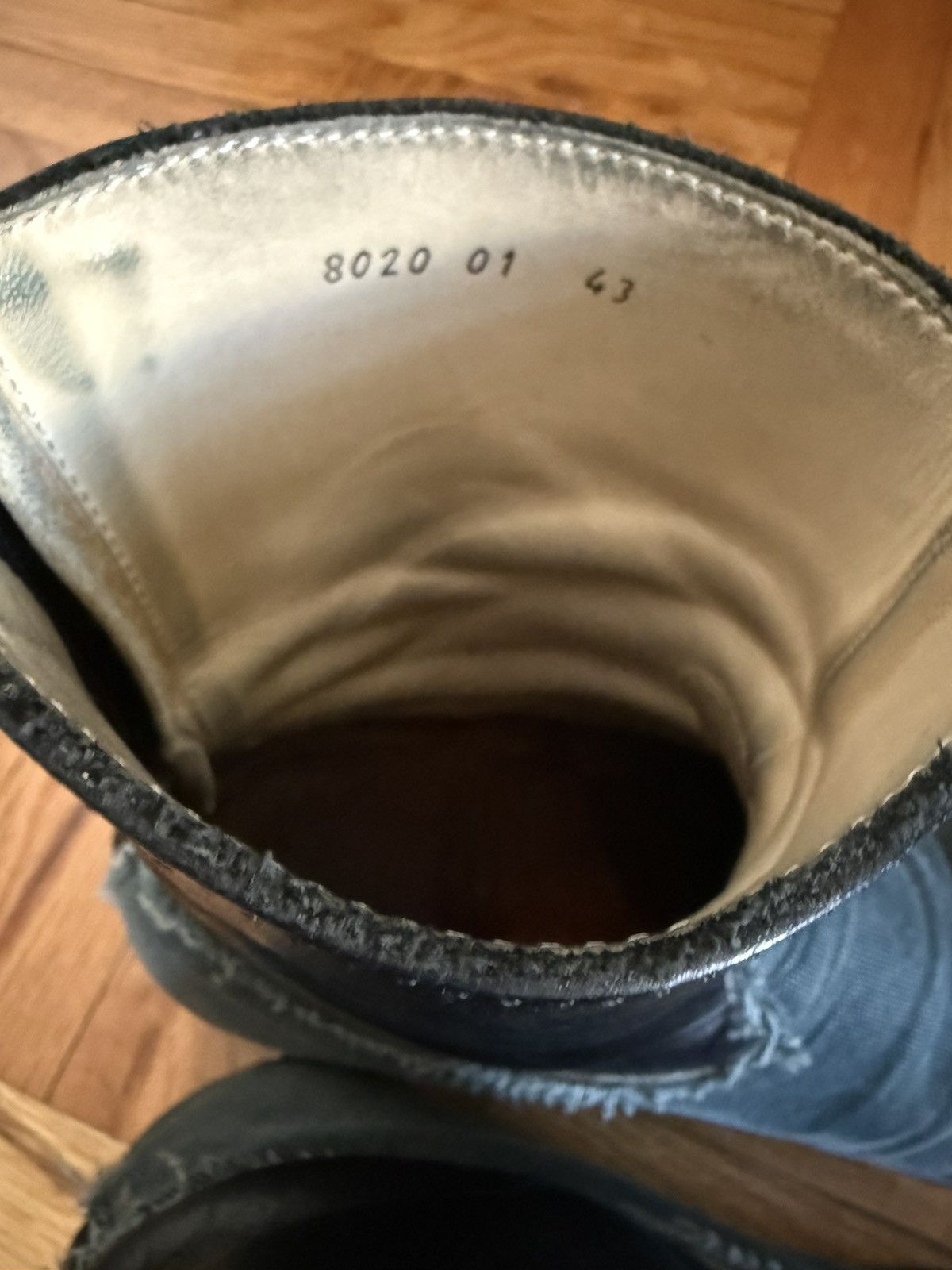 wjk wjk denim & calfskin back zip boots Size US 11.5 / EU 44-45 - 3 Thumbnail