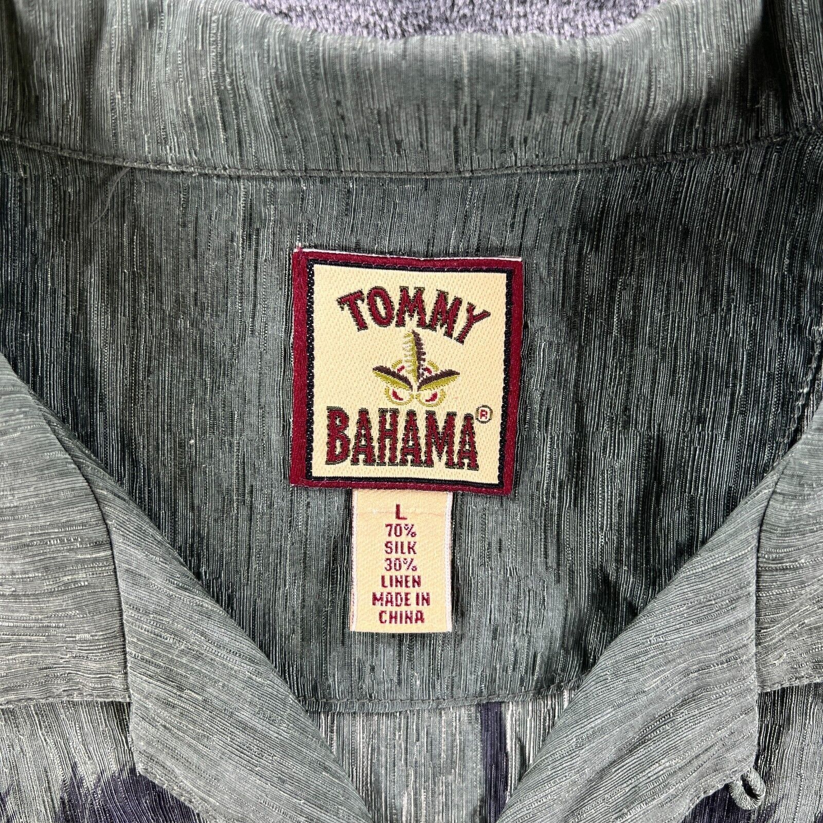 Tommy Bahama Tommy Bahama Men L Silk Linen Palm Trees Beach Summer Night Size US L / EU 52-54 / 3 - 11 Thumbnail