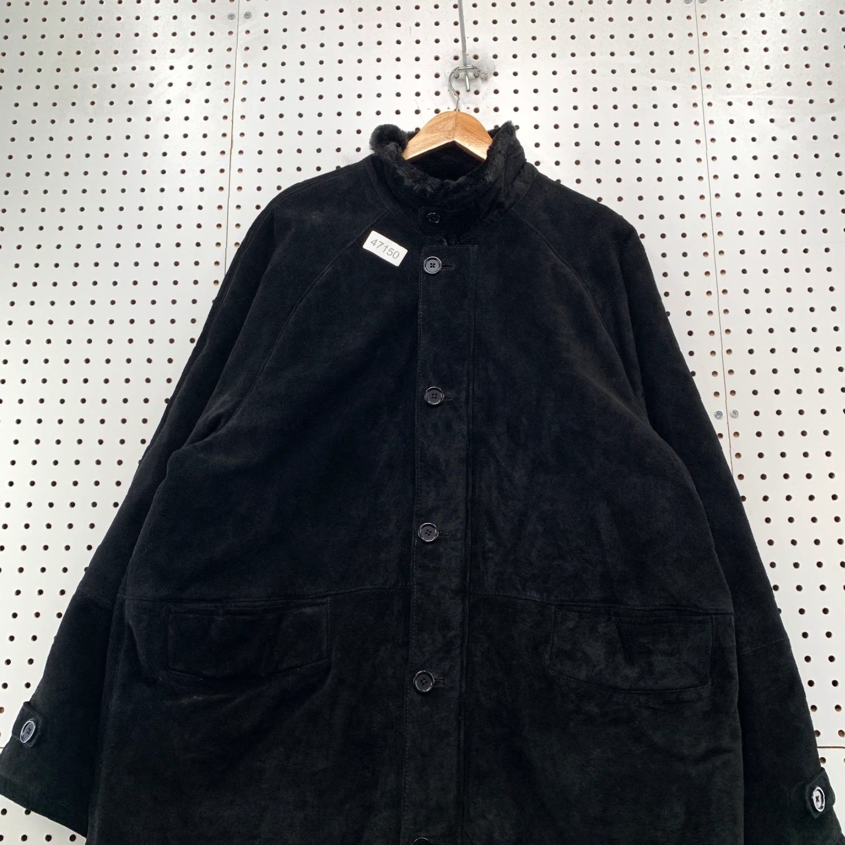 Vintage Terry Lewis Leather Suede Jacket Womens XL Black Faux Fur Liner Classic Luxuries Jacket Womens XL Black Leather Suede Terry Lewis Size XL / US 12-14 / IT 48-50 - 3 Thumbnail