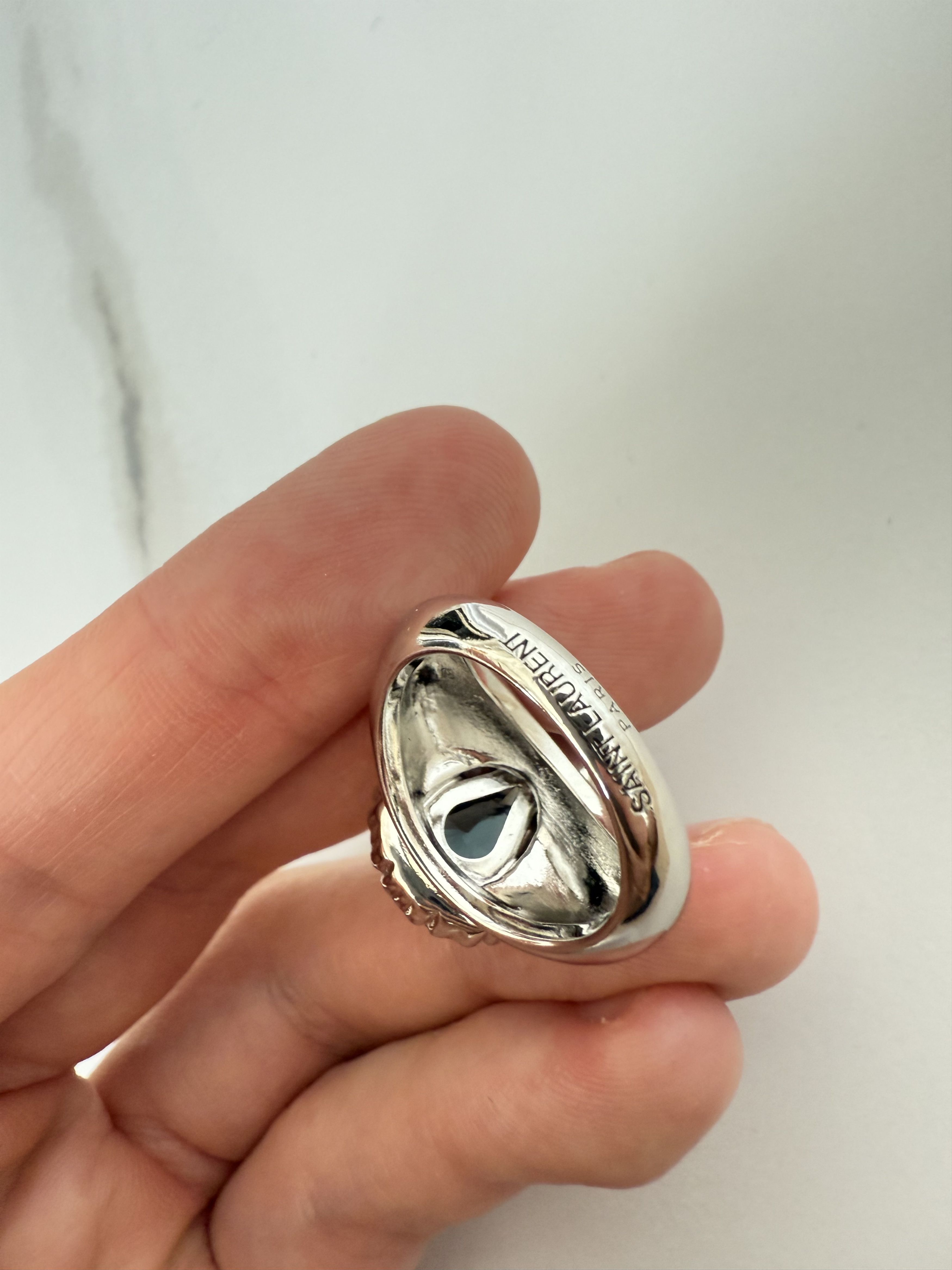 Saint Laurent Paris Saint Laurent Emerald Princess Ring in Metal Size ONE SIZE - 5 Thumbnail