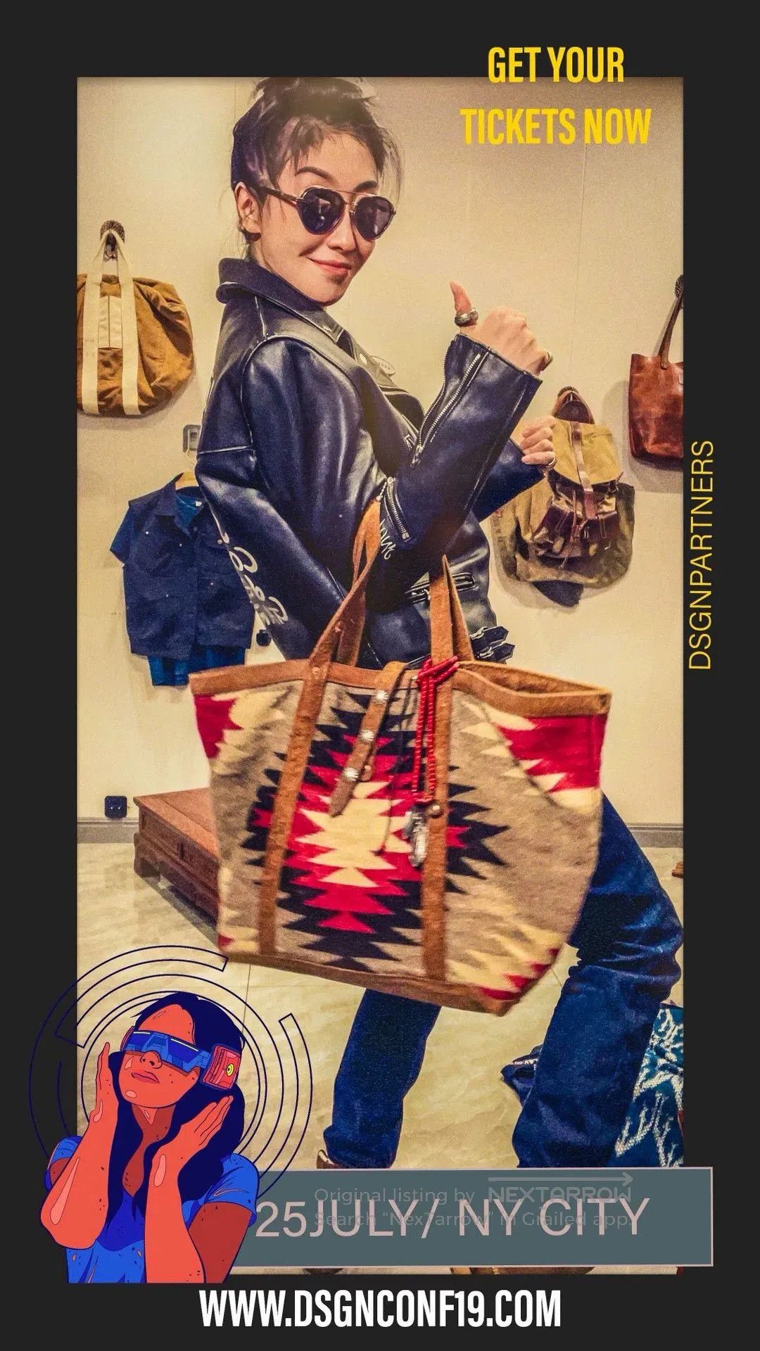RRL Ralph Lauren RRL Vintage Wool-Cotton Tote Bag. Size ONE SIZE - 9 Thumbnail