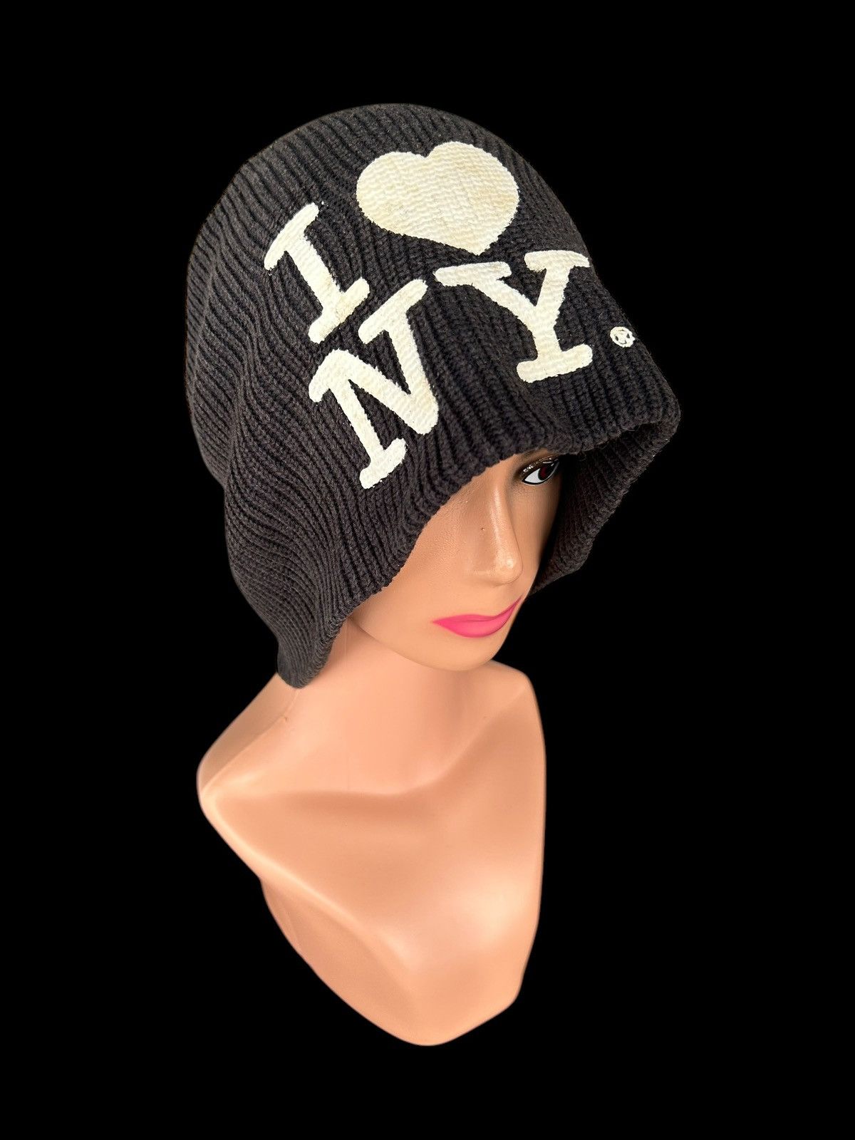 Japanese Brand × Kapital × Vintage I ❤️ NY SUNFADED BIG BEANIE HATS Size ONE SIZE - 2 Thumbnail