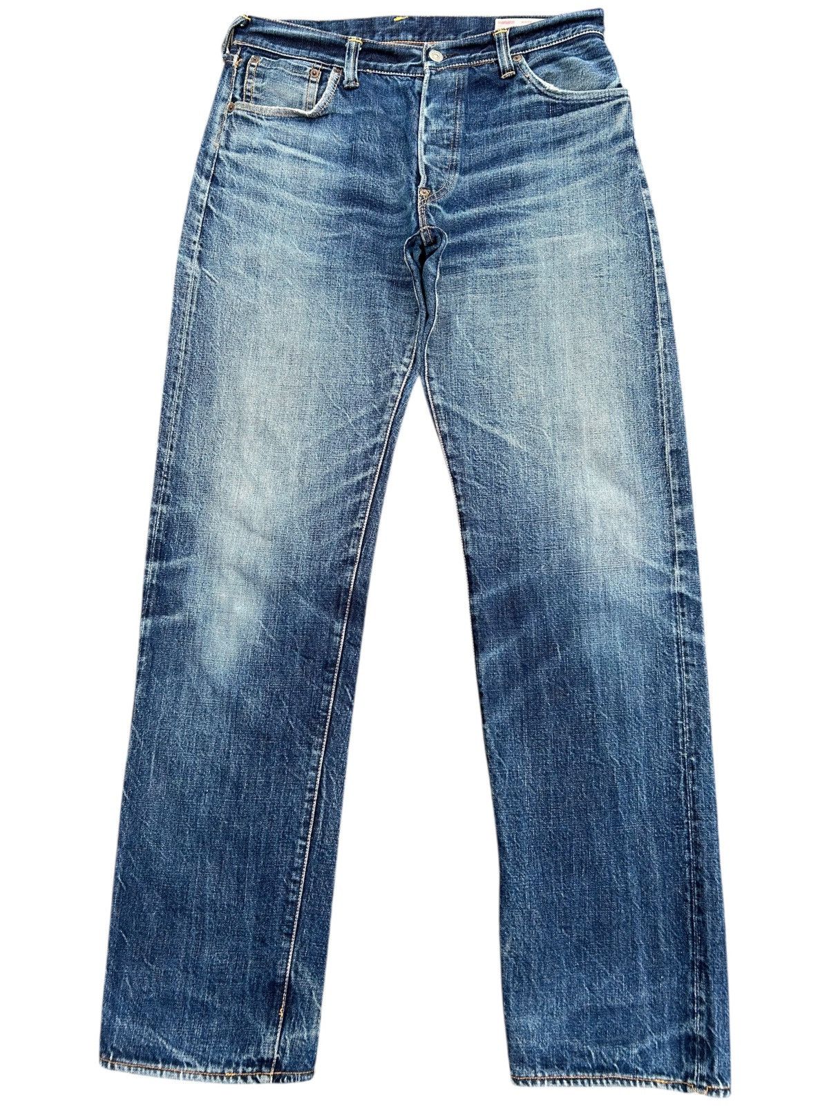 Evisu Vintage Evisu Selvedge Distressed Repair Denim Jeans Size US 33 - 2 Thumbnail