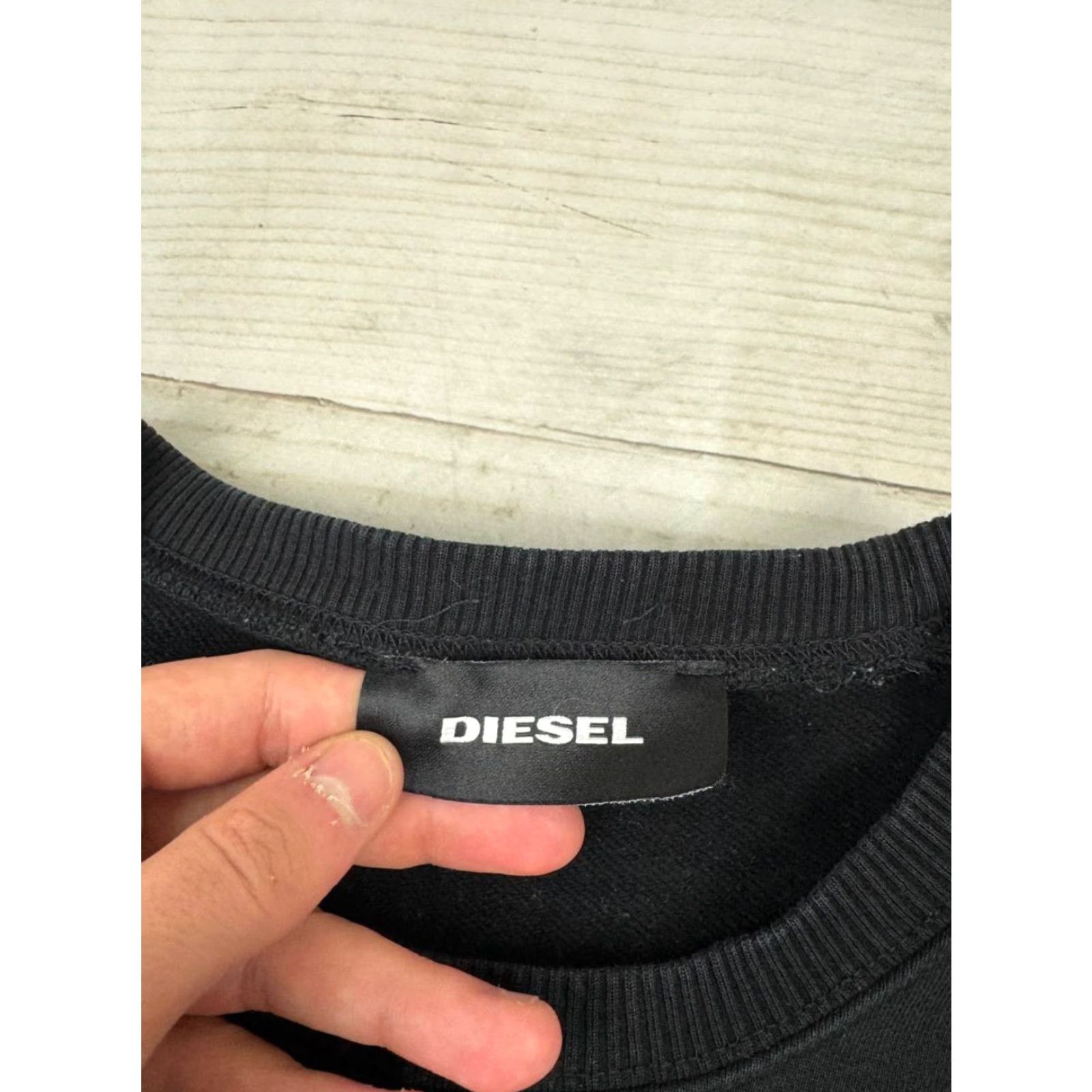 Diesel VINTAGE Diesel Sweatshirt Oversized Big Logo Y2K Men Size M Black Size US M / EU 48-50 / 2 - 7 Thumbnail