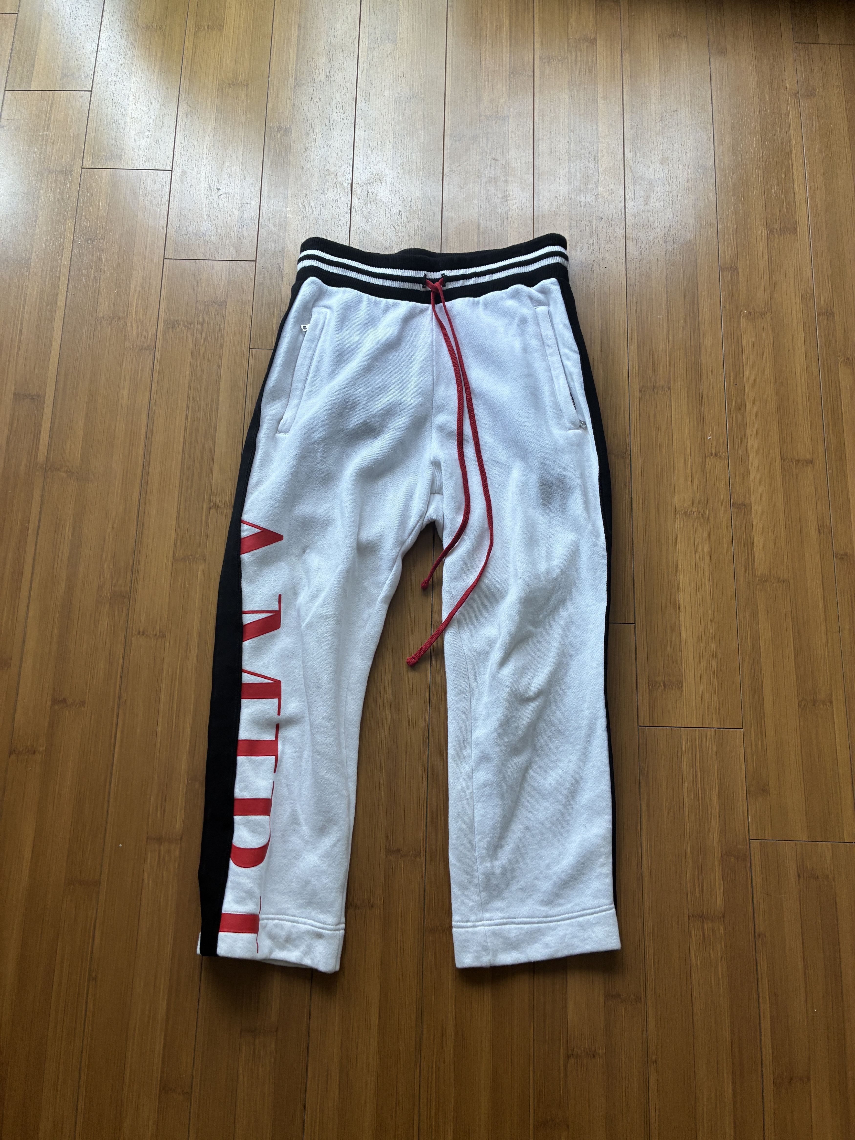 Amiri Amiri Side Logo Sweats White Used Small Size US 30 / EU 46 - 1 Thumbnail