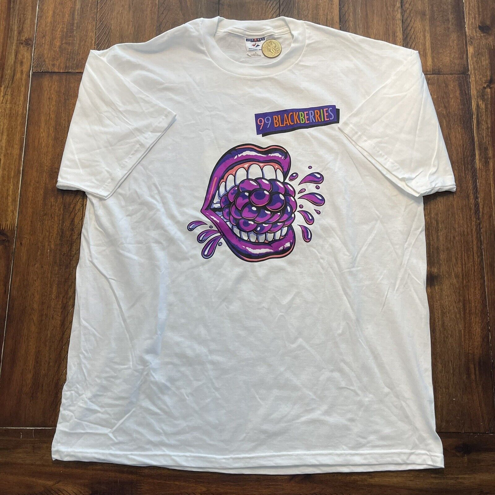 Jerzees NWOT Vtg 99 Bananas 99 Blackberries Liqueur Drink T Shirt XL Size US XL / EU 56 / 4 - 3 Thumbnail
