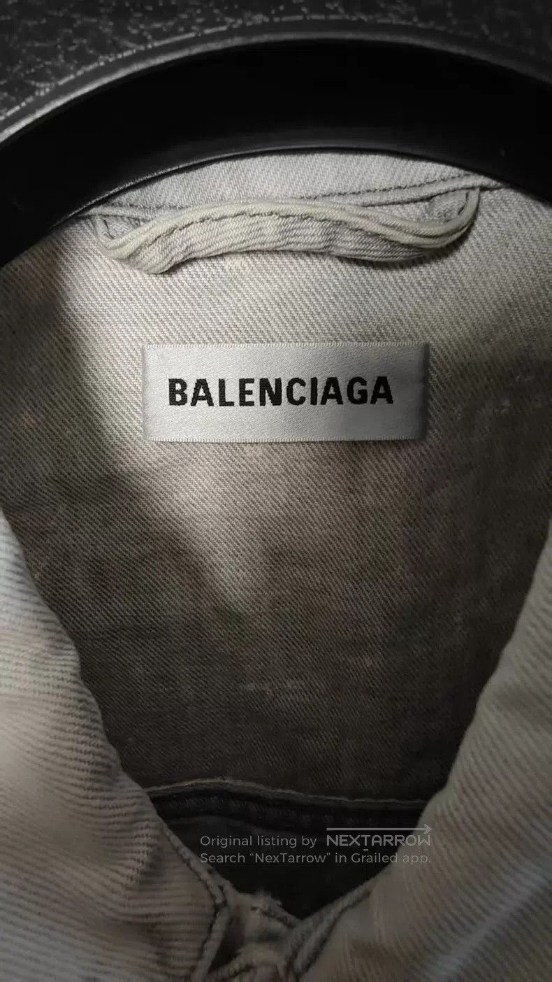 Balenciaga Balenciaga Denim Jacket Size XXS / US 00 / IT 34 - 3 Thumbnail