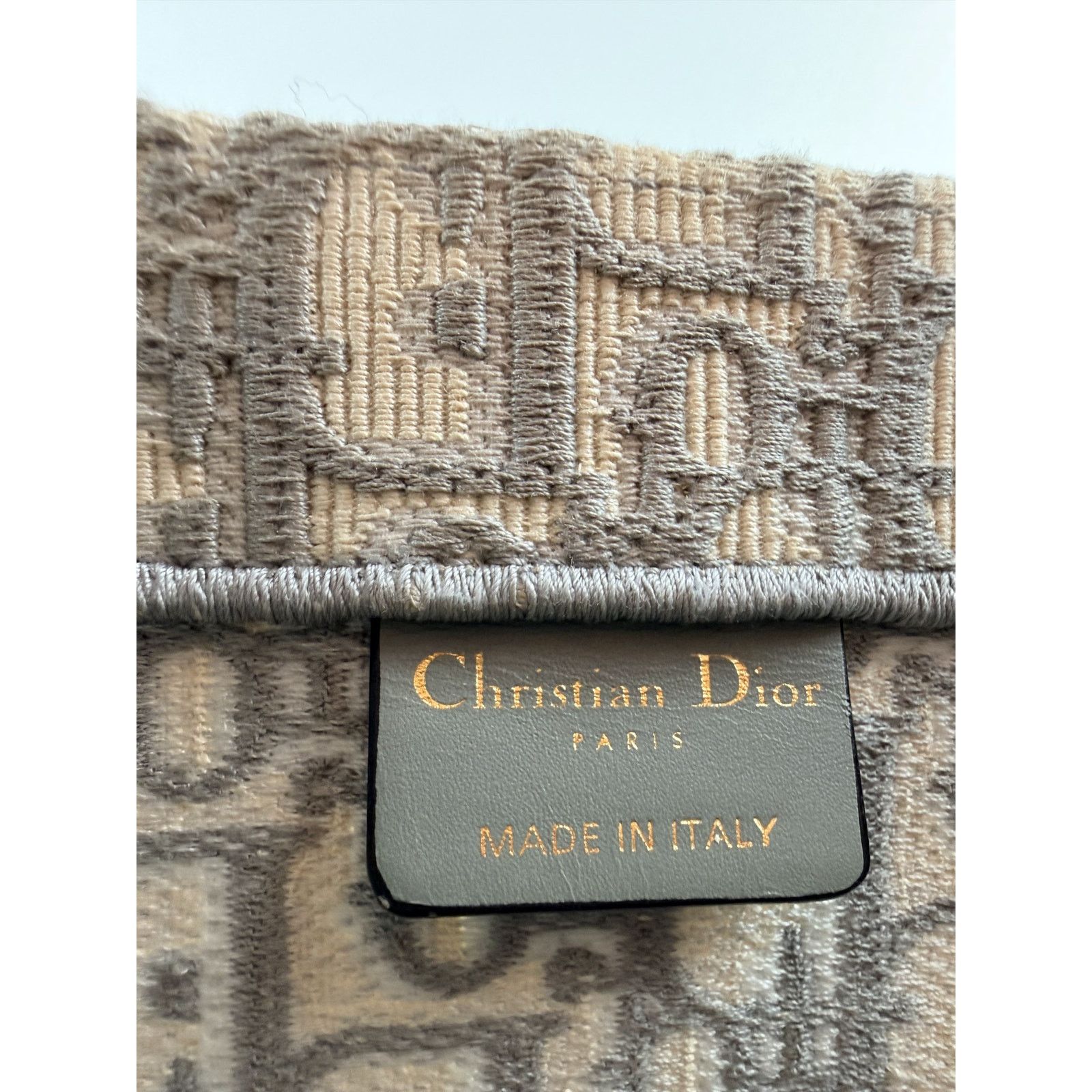 Dior Christian Dior Gray Oblique Medium Book Tote Size ONE SIZE - 12 Thumbnail