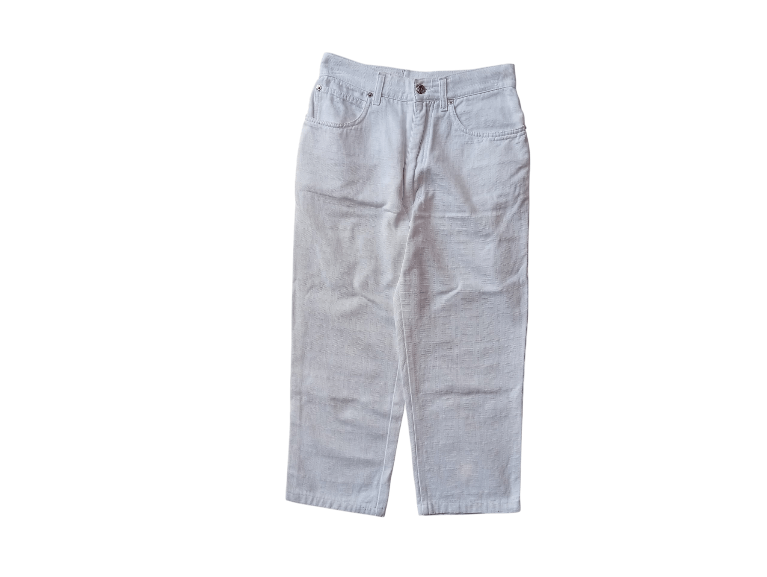 Fendi Fendi white monogram short pants Size 28" / US 6 / IT 42 - 1 Thumbnail