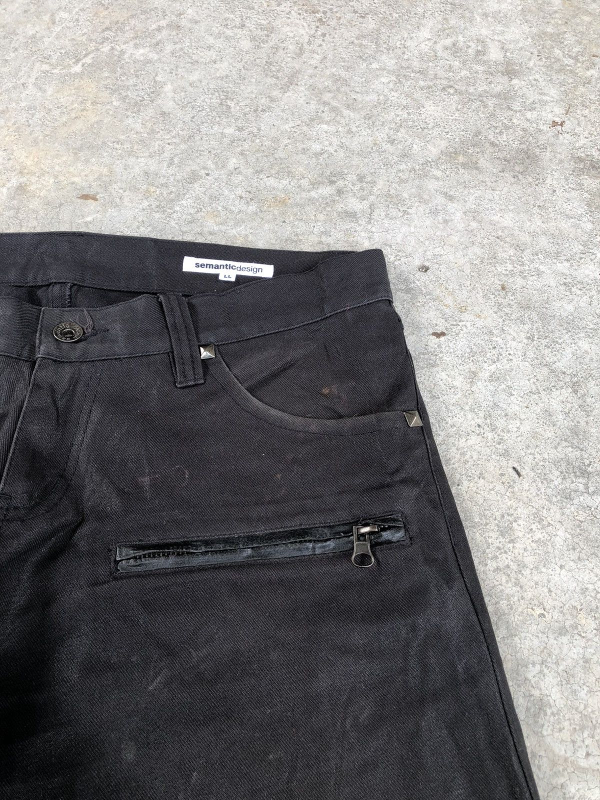 If Six Was Nine Semantic Design Flared Jeans Wax Jeans Size US 32 / EU 48 - 14 Thumbnail