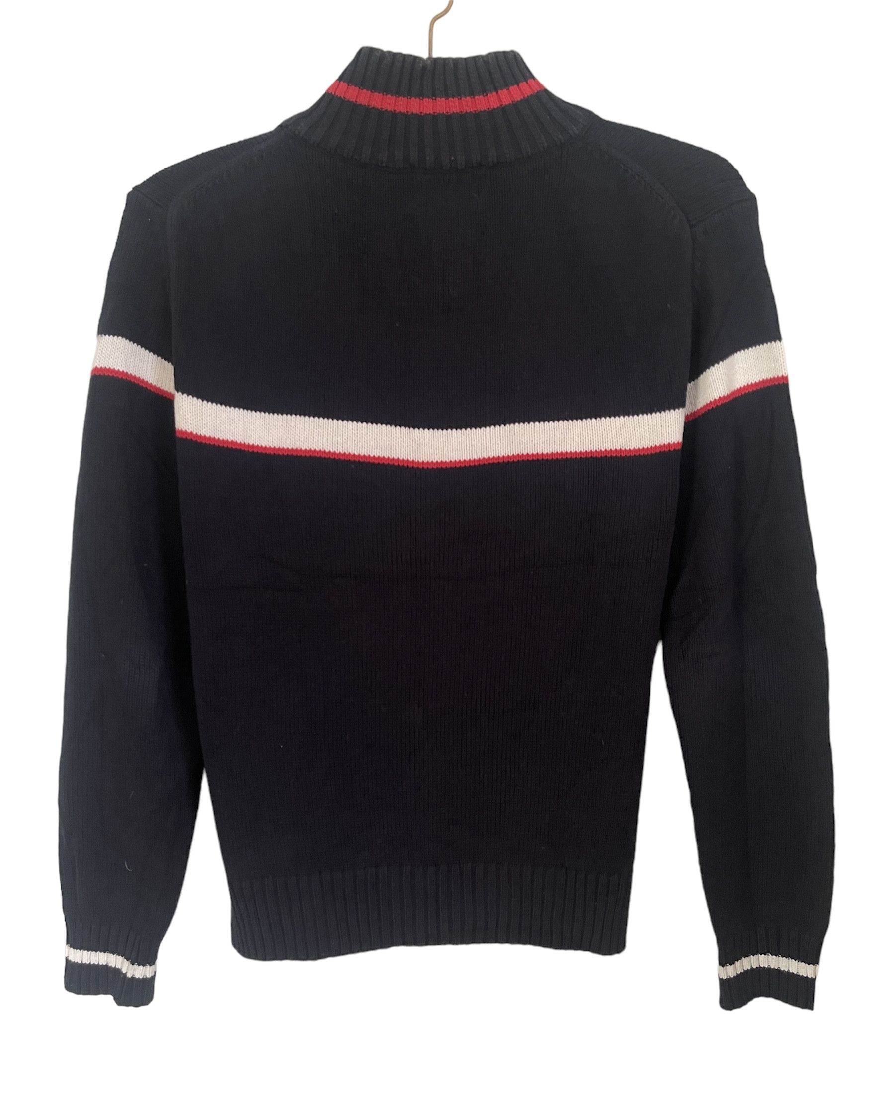 Burberry 🔥 vintage TB Burberry quarter zip heavy sweater size L Size US L / EU 52-54 / 3 - 2 Thumbnail
