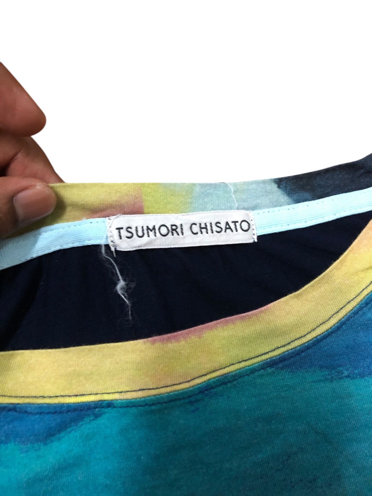 Issey Miyake × Japanese Brand × Tsumori Chisato Tsumori Chisato Orca Overprint Graphic sleeveless shirt Size US L / EU 52-54 / 3 - 5 Thumbnail