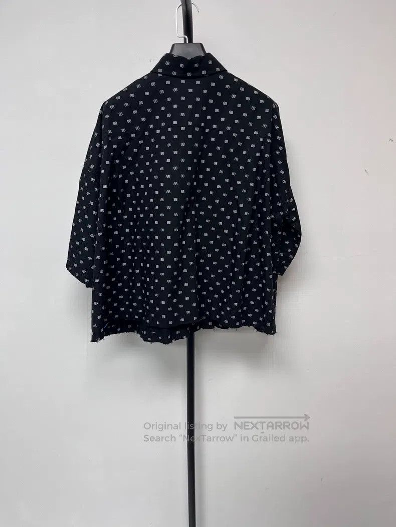 Balenciaga Balenciaga Double B Full Print Short Sleeve Shirt Size XXS / US 00 / IT 34 - 2 Thumbnail