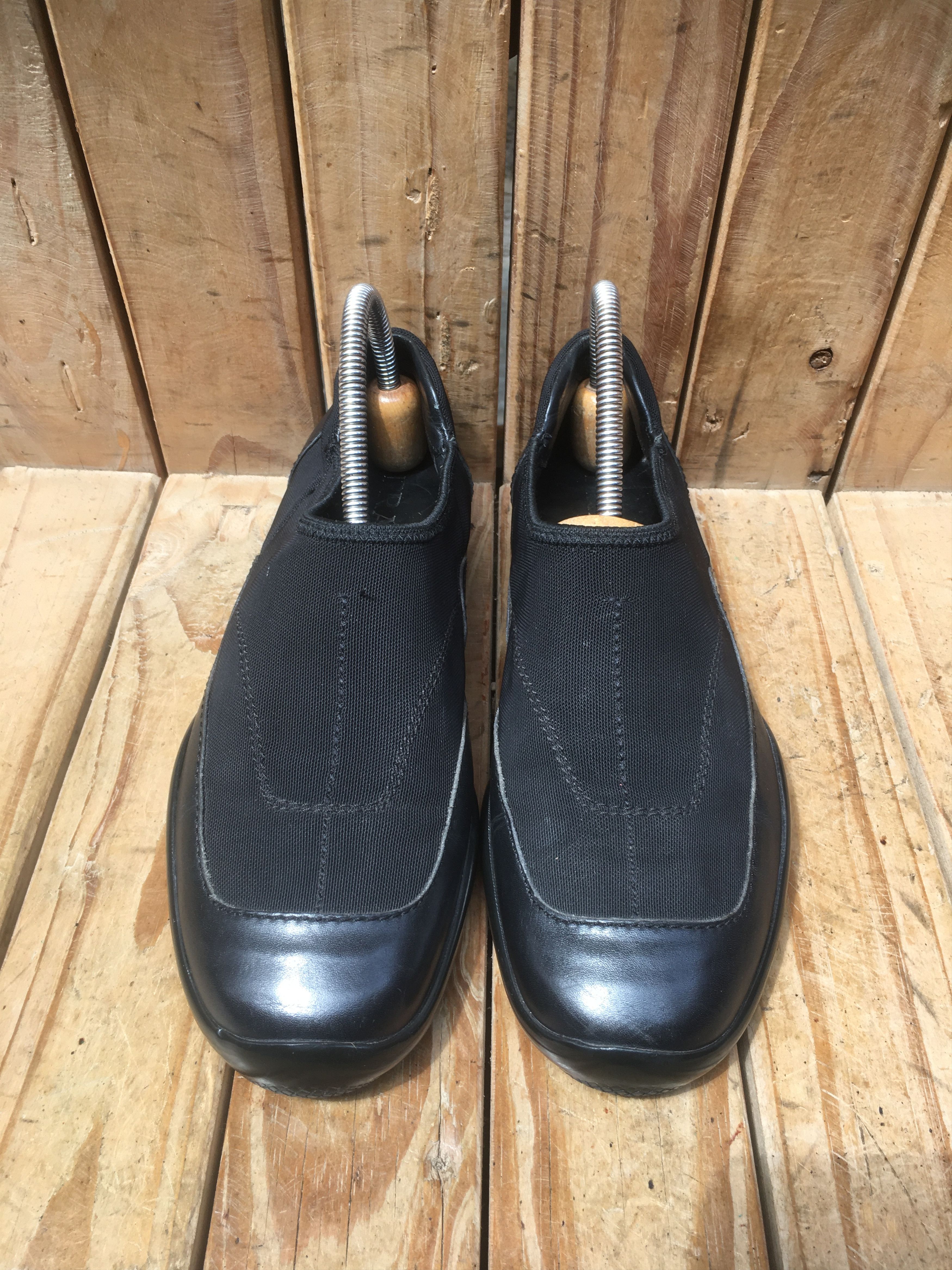 Prada Prada fabric Leather flat shoes EUR 38 Size US 8 / IT 38 - 3 Thumbnail