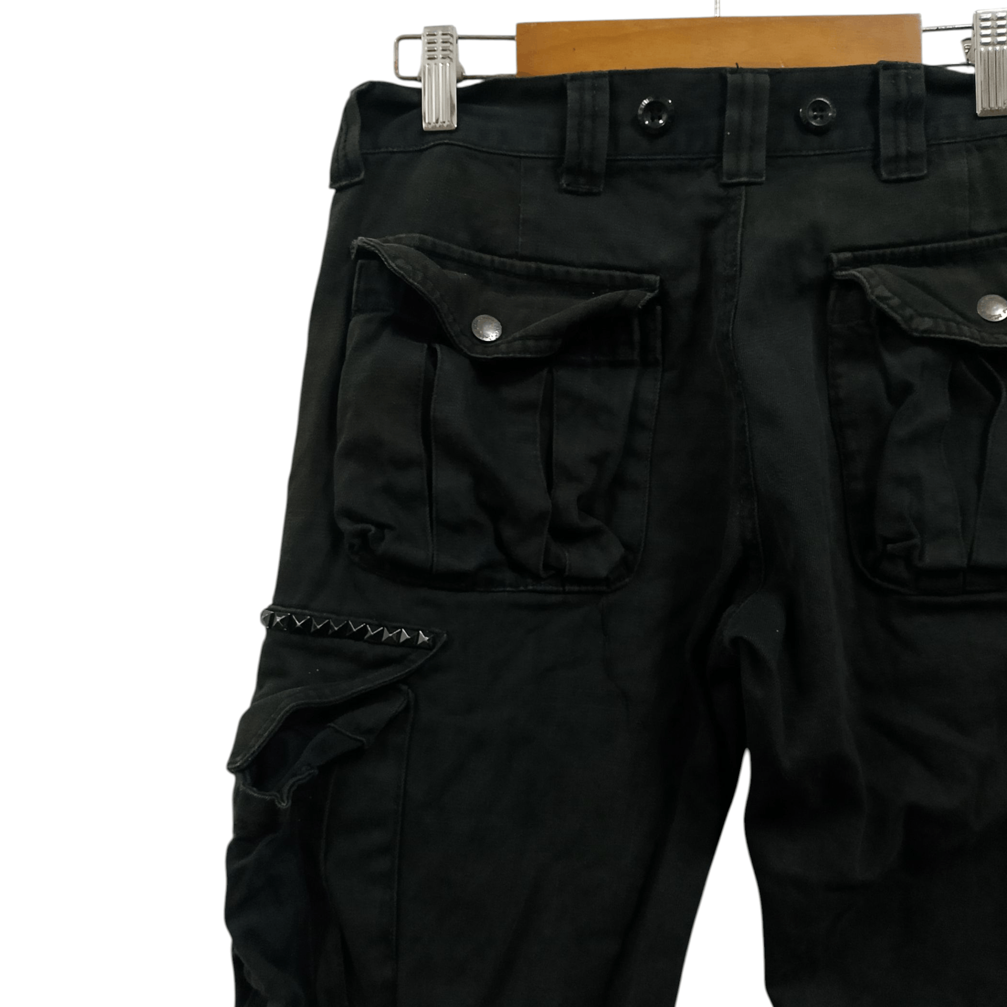 In The Attic Vintage InTheAttic Cargo Pants Y2K Gothic Punk Utility Style Size US 32 / EU 48 - 7 Thumbnail