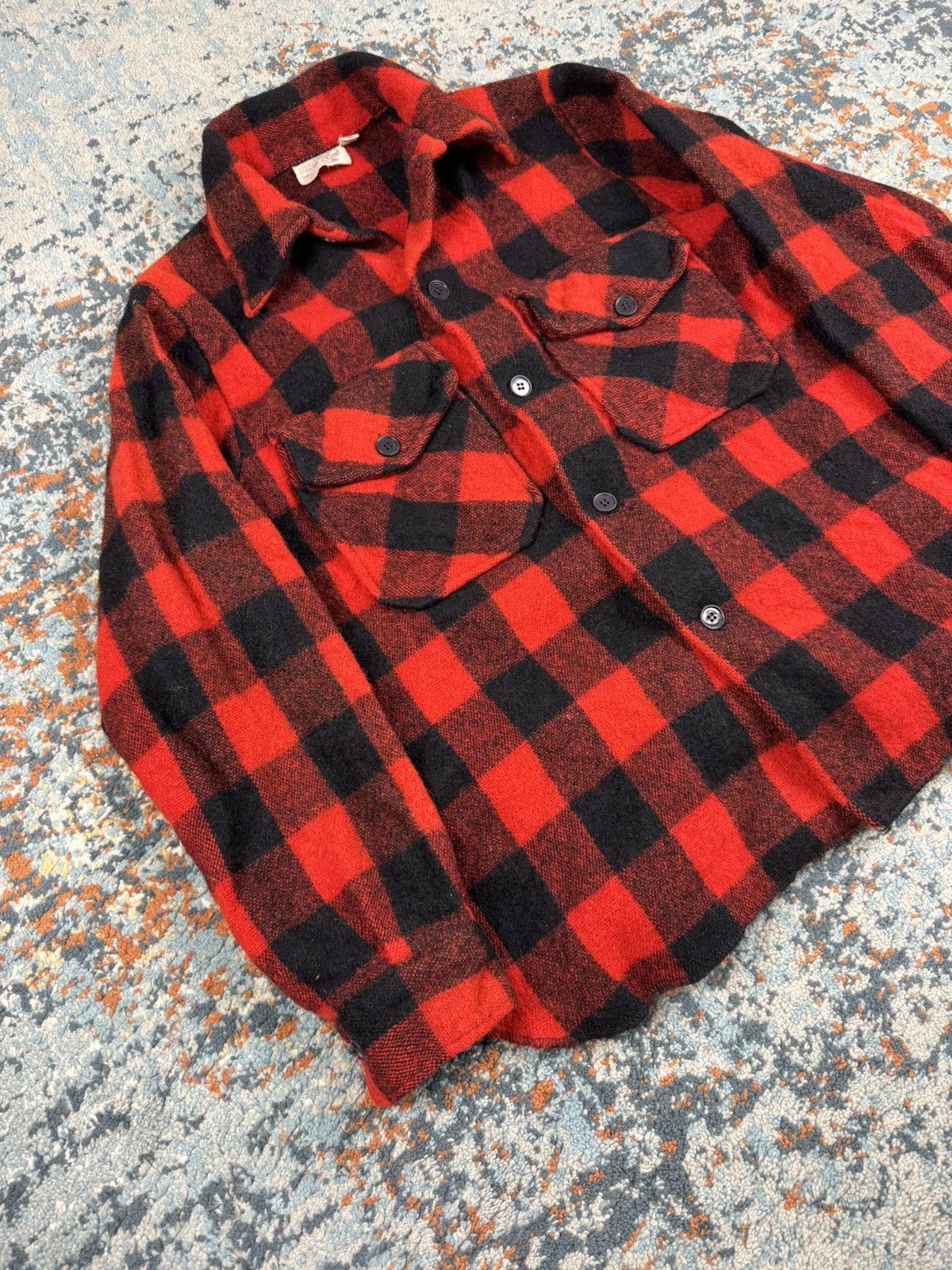 Vintage Vintage 70s Brumdies heavy wool buffalo plaid flannel shirt Size US M / EU 48-50 / 2 - 4 Thumbnail