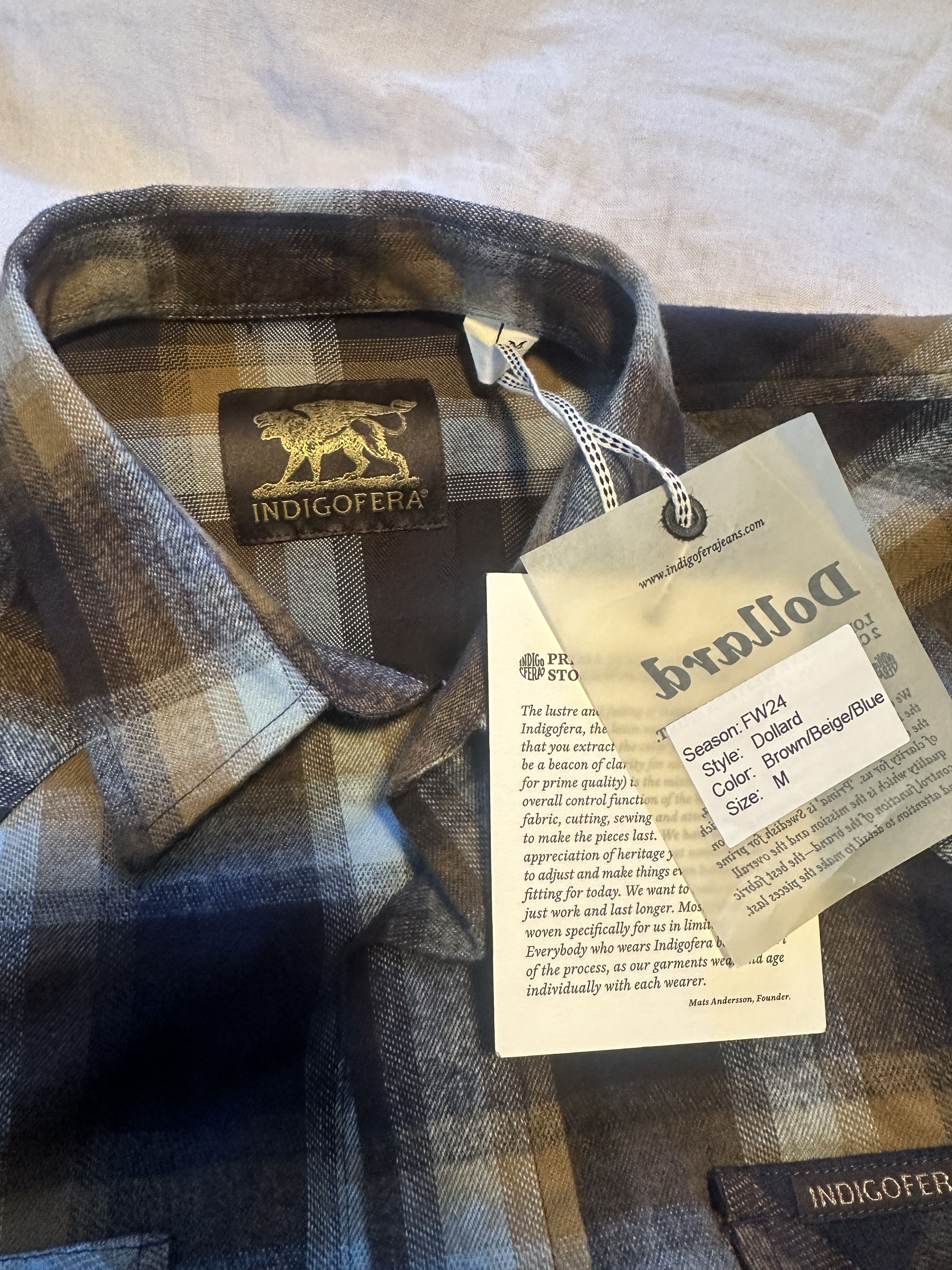 Indigofera Dollard Sawtooth Western Plaid Flannel Size US M / EU 48-50 / 2 - 3 Thumbnail