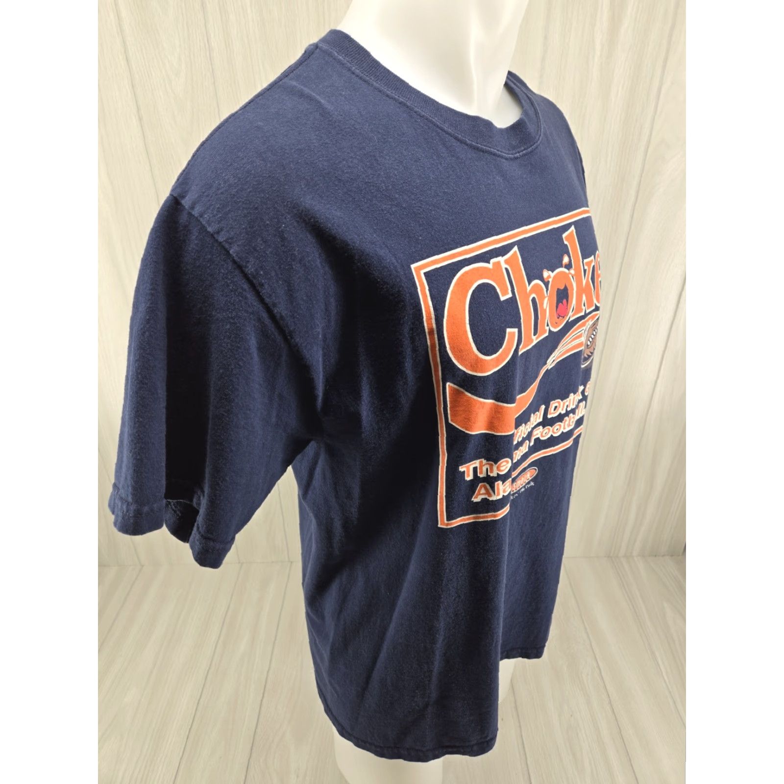 Gildan VINTAGE Auburn Tigers AU T-shirt Size L Smack Talkin Choke Drink of Alabama Football Mens Blue Size US L / EU 52-54 / 3 - 7 Thumbnail