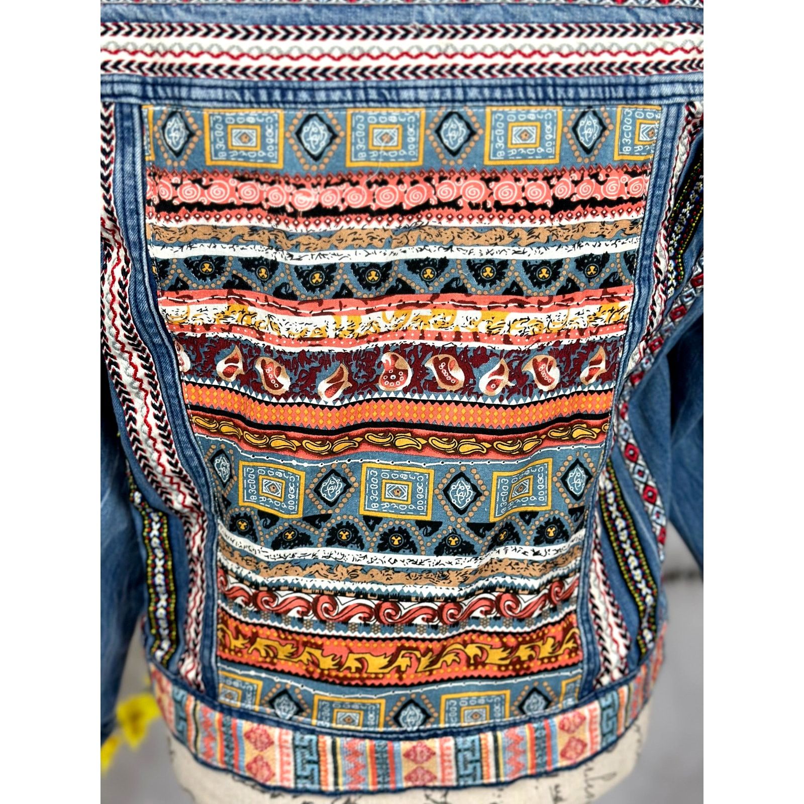 Other Etienne Marcel Julia Denim Jacket Embroidered Sequin Blue XS Size XS / US 0-2 / IT 36-38 - 15 Thumbnail