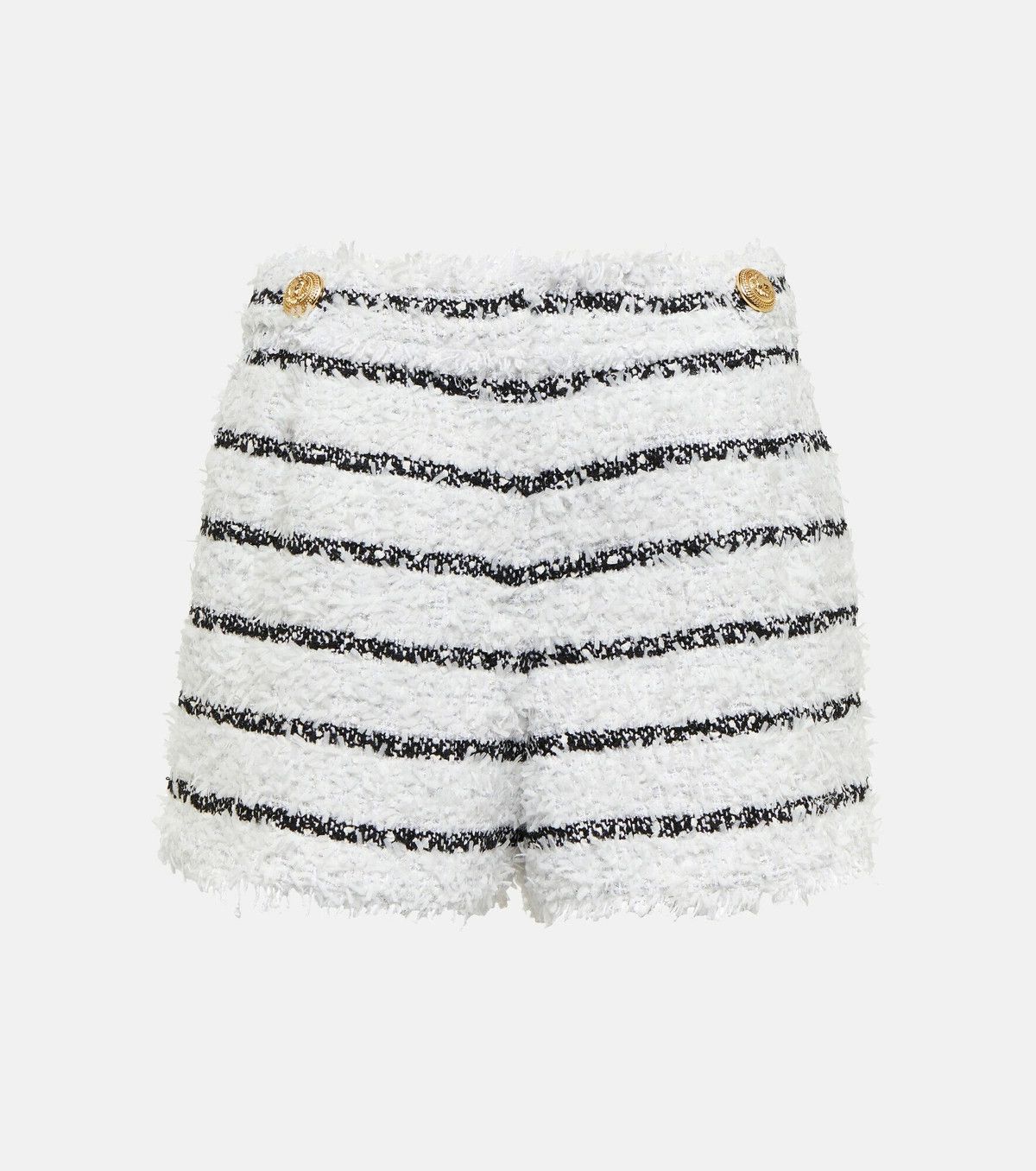 Balmain o1y0625 Short in White/Black Size 27" / US 4 / IT 40 - 1 Thumbnail