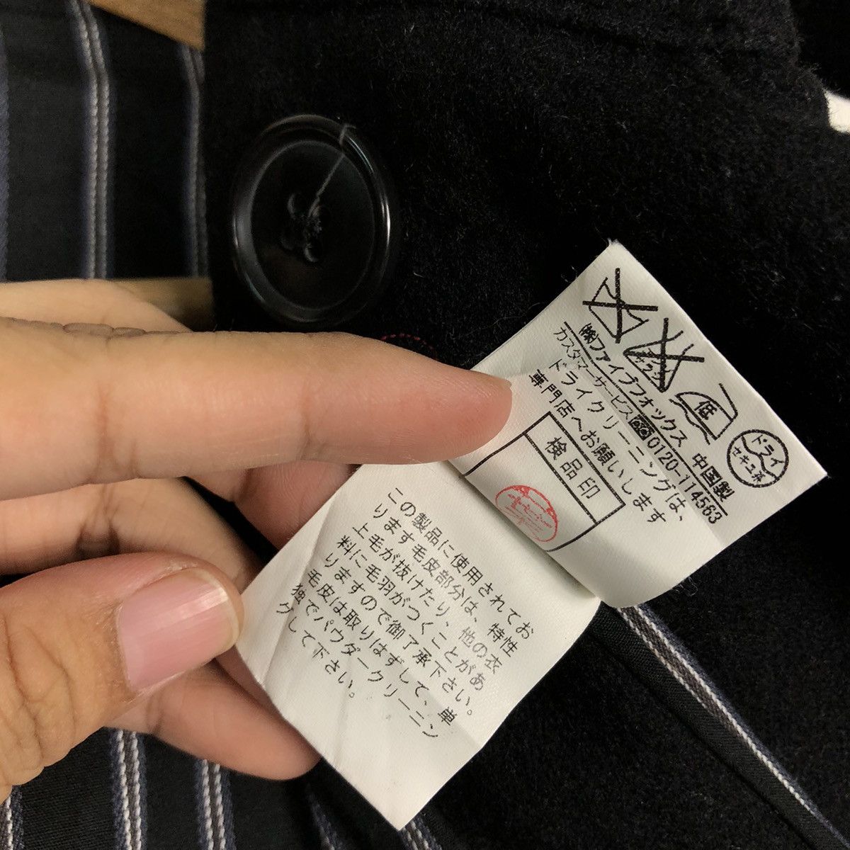 If Six Was Nine 🔥Cropped Biker Jacket Wool PPFM Japan Mink Fur Hoodie Size US M / EU 48-50 / 2 - 20 Thumbnail