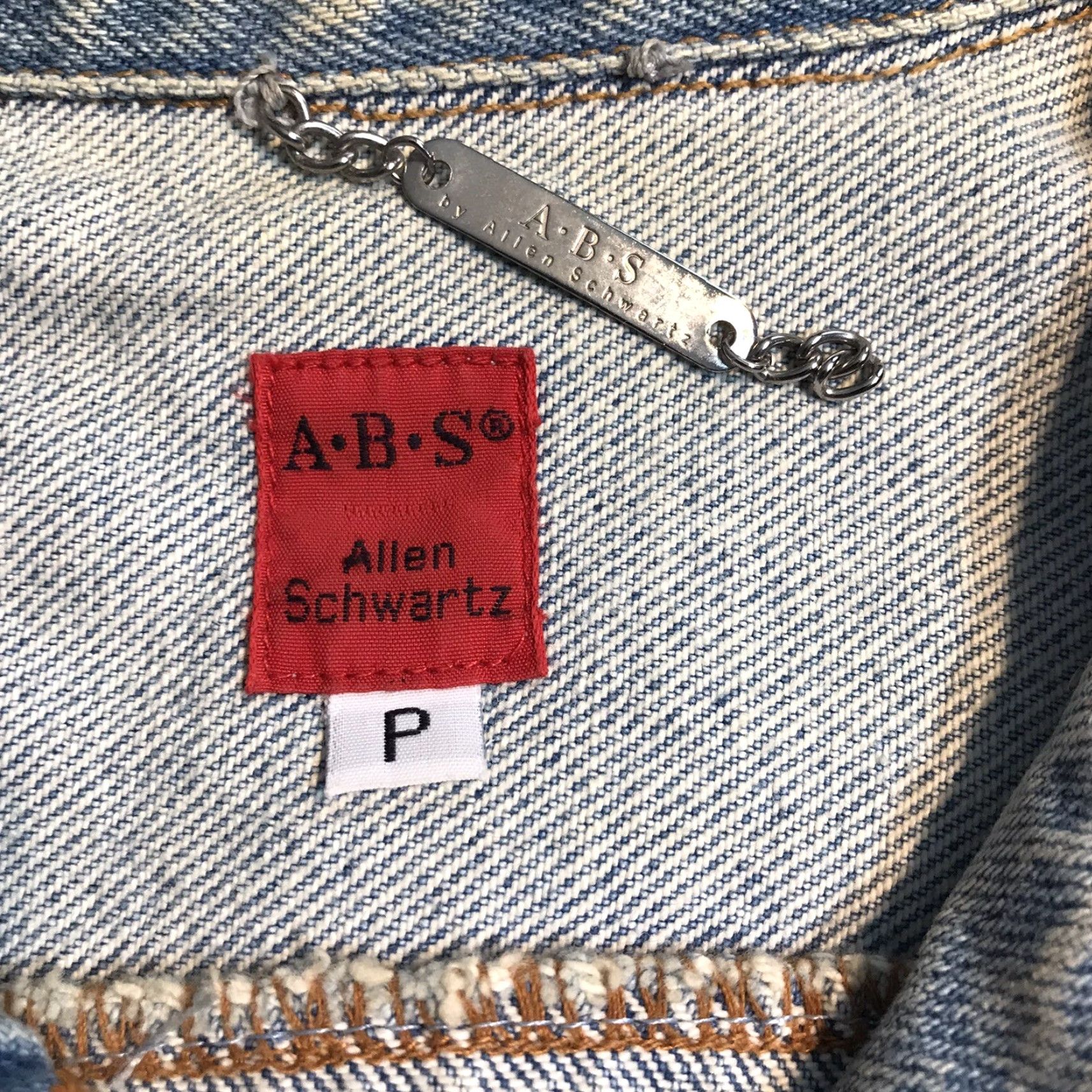 Vintage VINTAGE ABS by Allen Schwartz Beaded Denim Jacket Womens Petite PP Blue Denim Beaded USA Designer Jacket Girls Womens Size XXS / US 00 / IT 34 - 3 Thumbnail