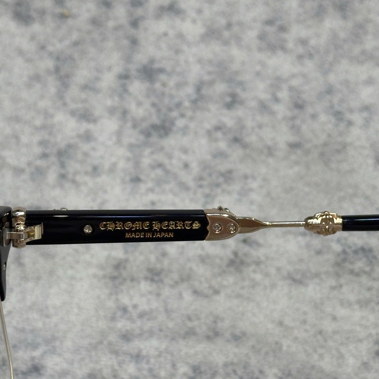 Chrome Hearts CHROME HEARTS EVAGILIST BLACK/GOLD PLATED Size ONE SIZE - 3 Thumbnail
