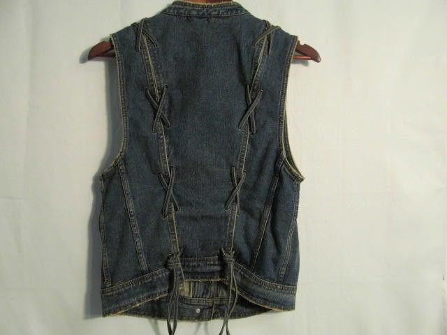 Free People Stylish Denim Vest - Vintage Free People Size M / US 6-8 / IT 42-44 - 2 Thumbnail