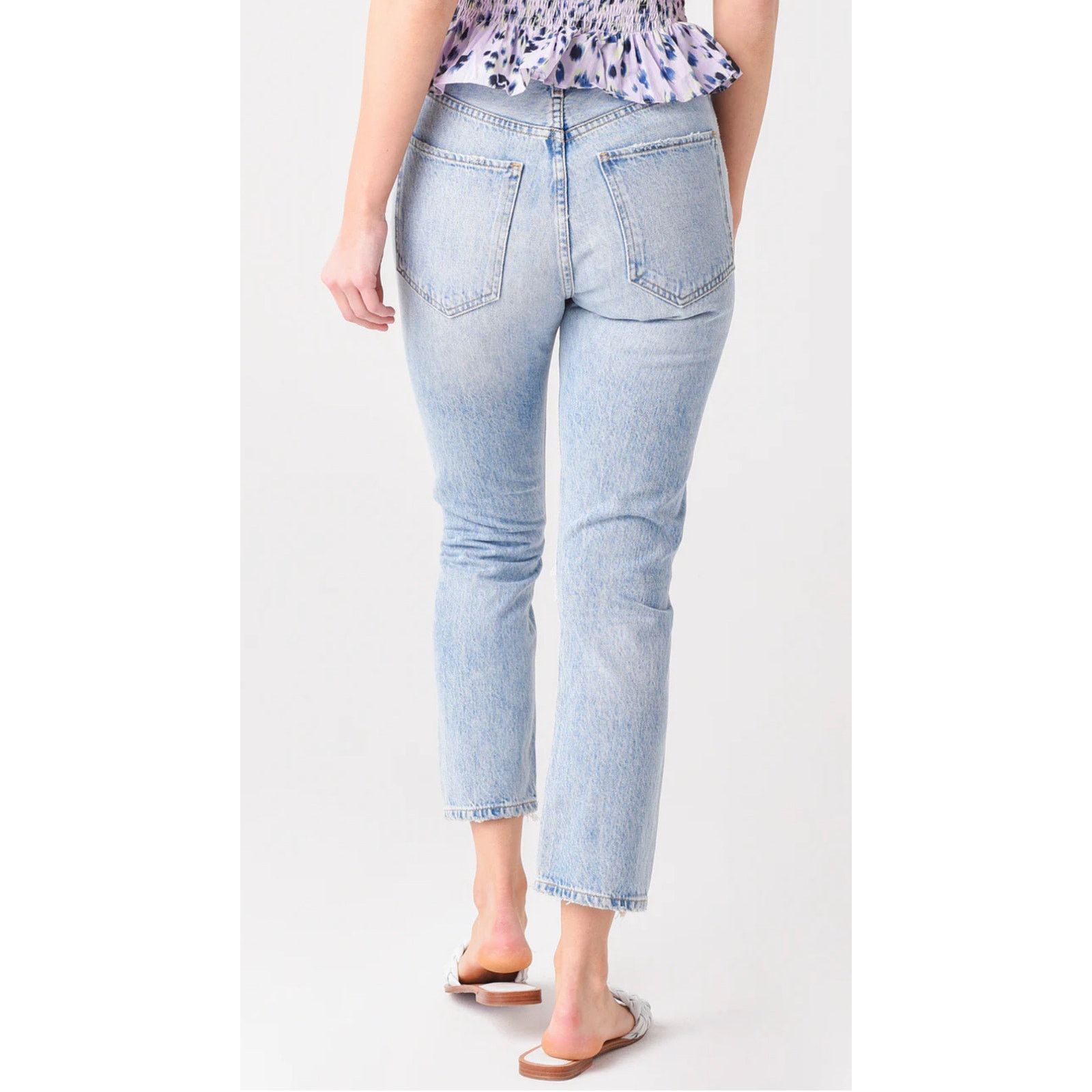 Agolde AGOLDE- RILEY HI RISE STRAIGHT CROP JEAN /25 Size 25" / US 0 / IT 36 - 3 Thumbnail