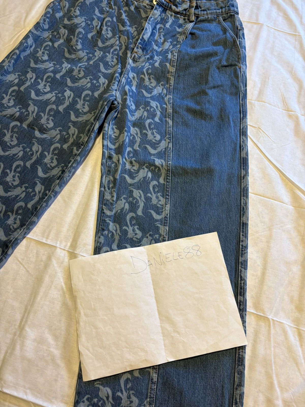 Feng Chen Wang Feng Chen Wang wide leg double waist denim pants. Size US 31 - 4 Thumbnail