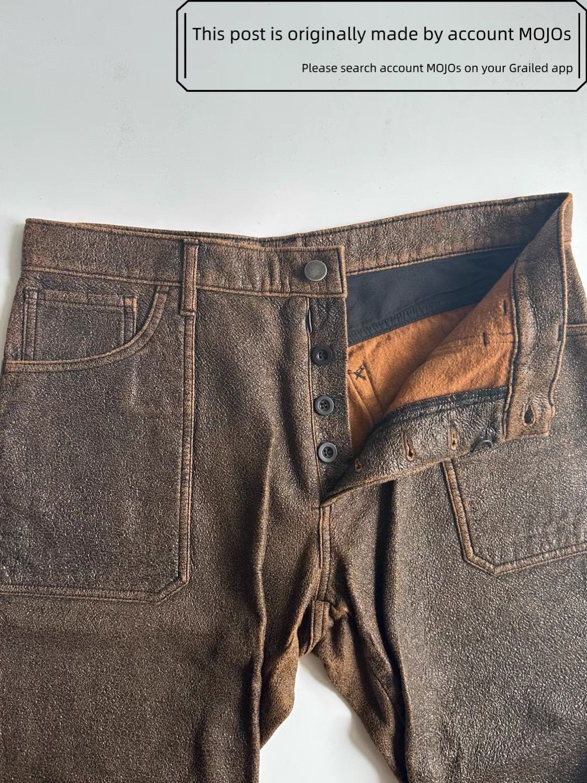 Maison Margiela Sz 46 Maison Martin Margiela Waxed Cropped Pants mojos003826 Size US 30 / EU 46 - 8 Thumbnail