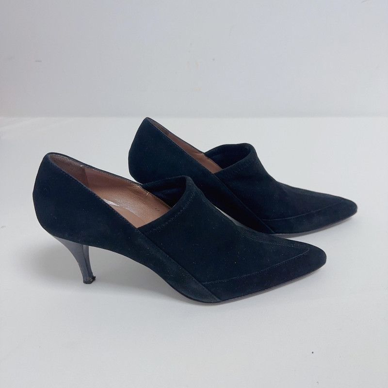 Gucci Gucci Black Suede Heels with Pointed Toe - Size US 6.5 / EU 39-40 - 7 Thumbnail