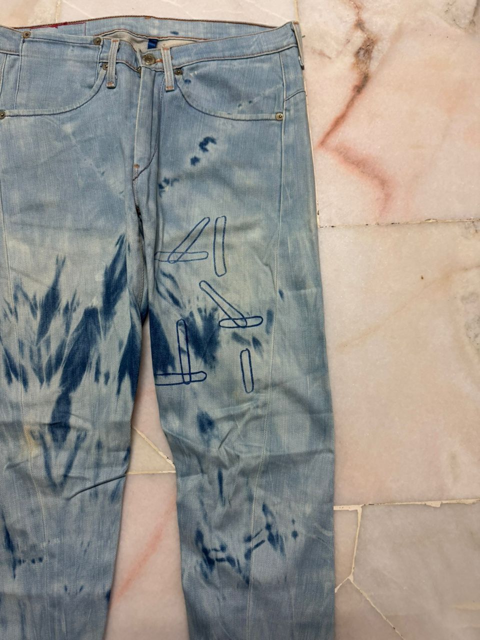 Levi's 💥Insane💥90s Levi’s Engineered Sick Bleach Single R Denim Size US 29 - 5 Thumbnail