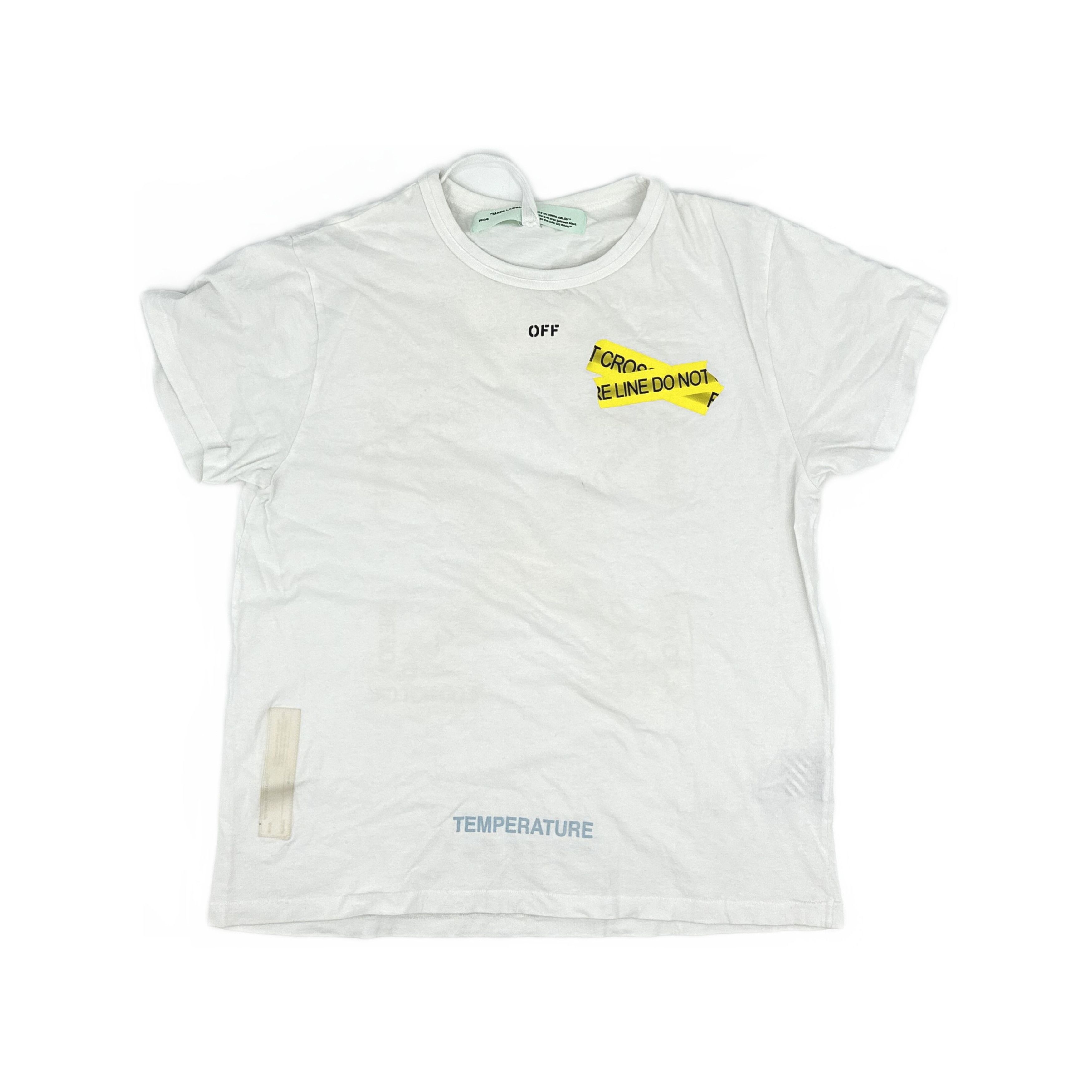 Off-White OFF-WHITE Fire Line Graphic T-Shirt Size S Size US S / EU 44-46 / 1 - 1 Thumbnail