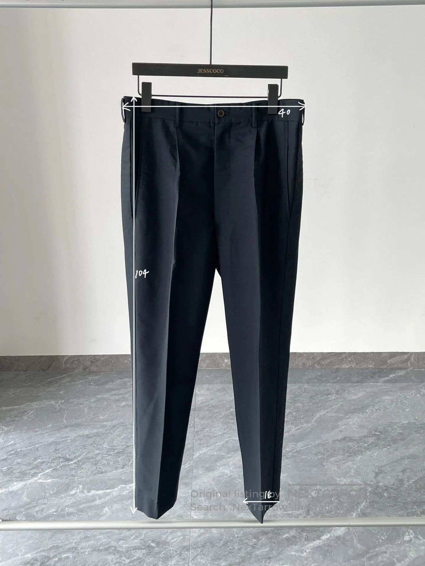 Yohji Yamamoto Yohji Yamamoto 90s Indigo Wool Trousers. Size US 35 - 1 Thumbnail