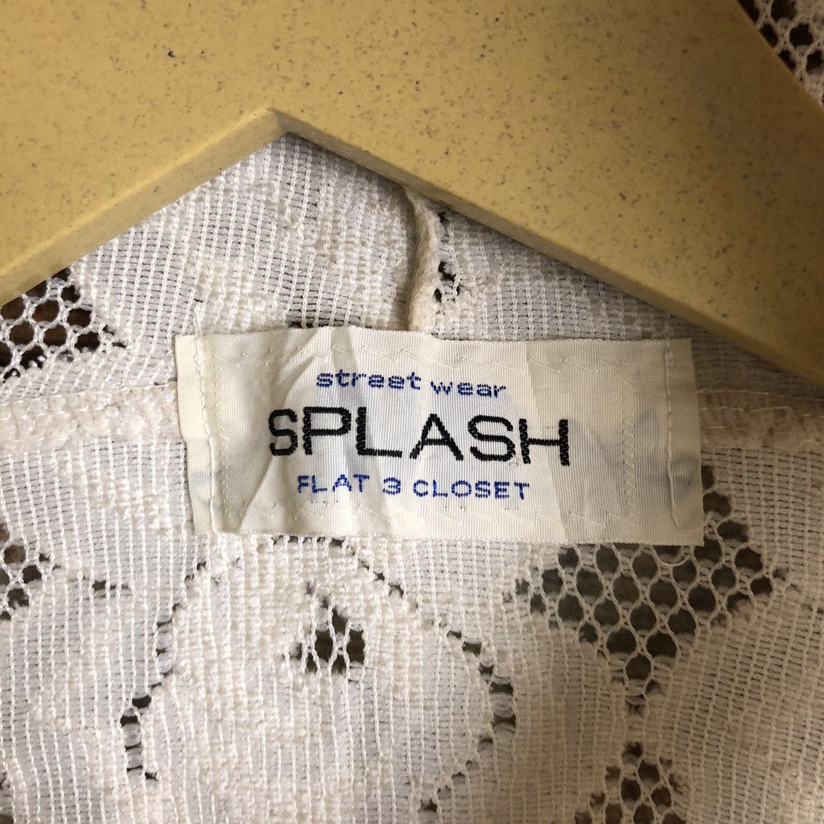Homespun Knitwear Splash White crochet meshnet art Cardigan Knitwear #A2302 Size M / US 6-8 / IT 42-44 - 10 Thumbnail