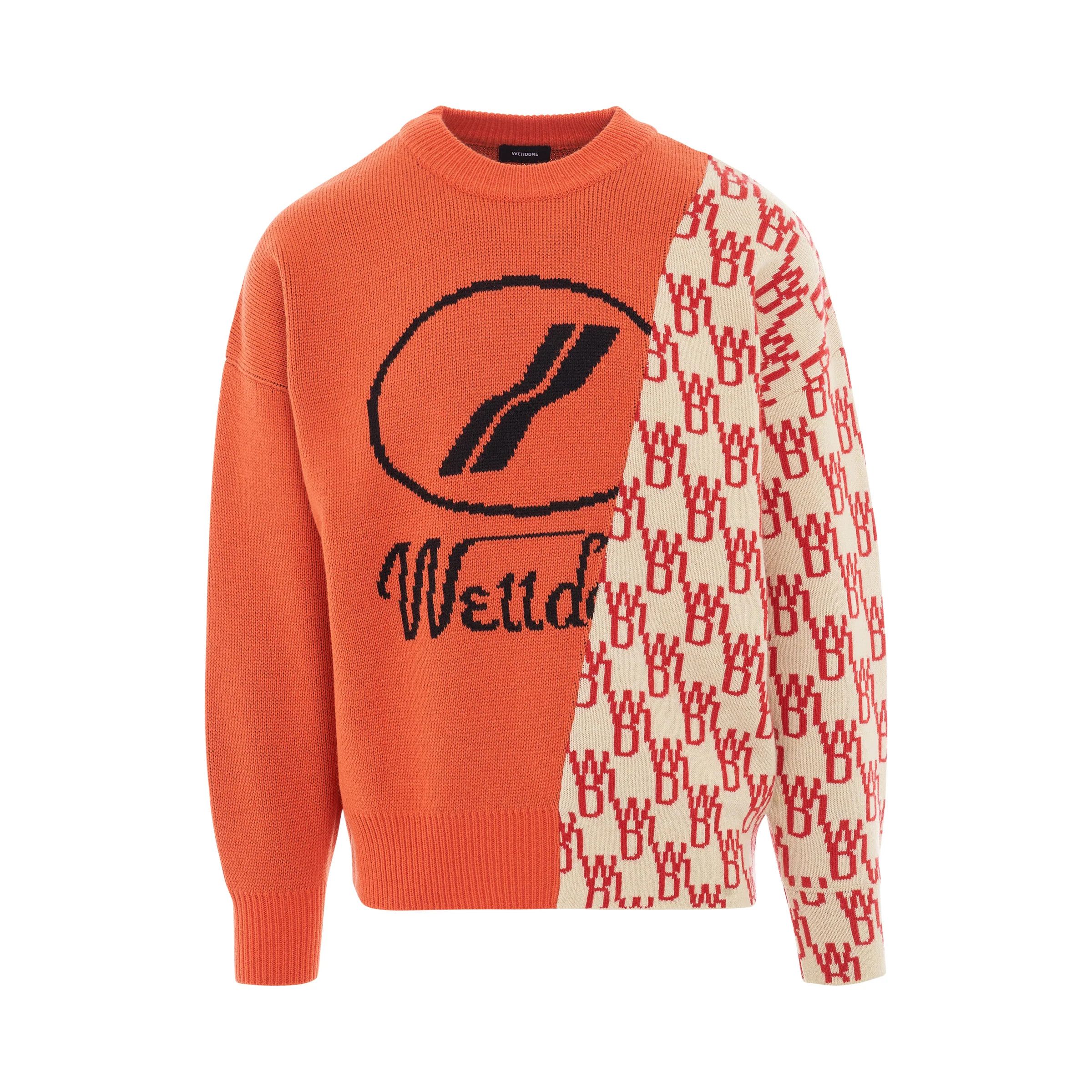 WE11DONE o1mris0824 Sweater in Orange Size US S / EU 44-46 / 1 - 1 Thumbnail