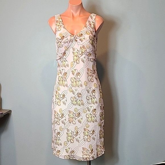 Vintage Vintage Y2K Floral Silk Dress Silky Slip Size S / US 4 / IT 40 - 1 Thumbnail