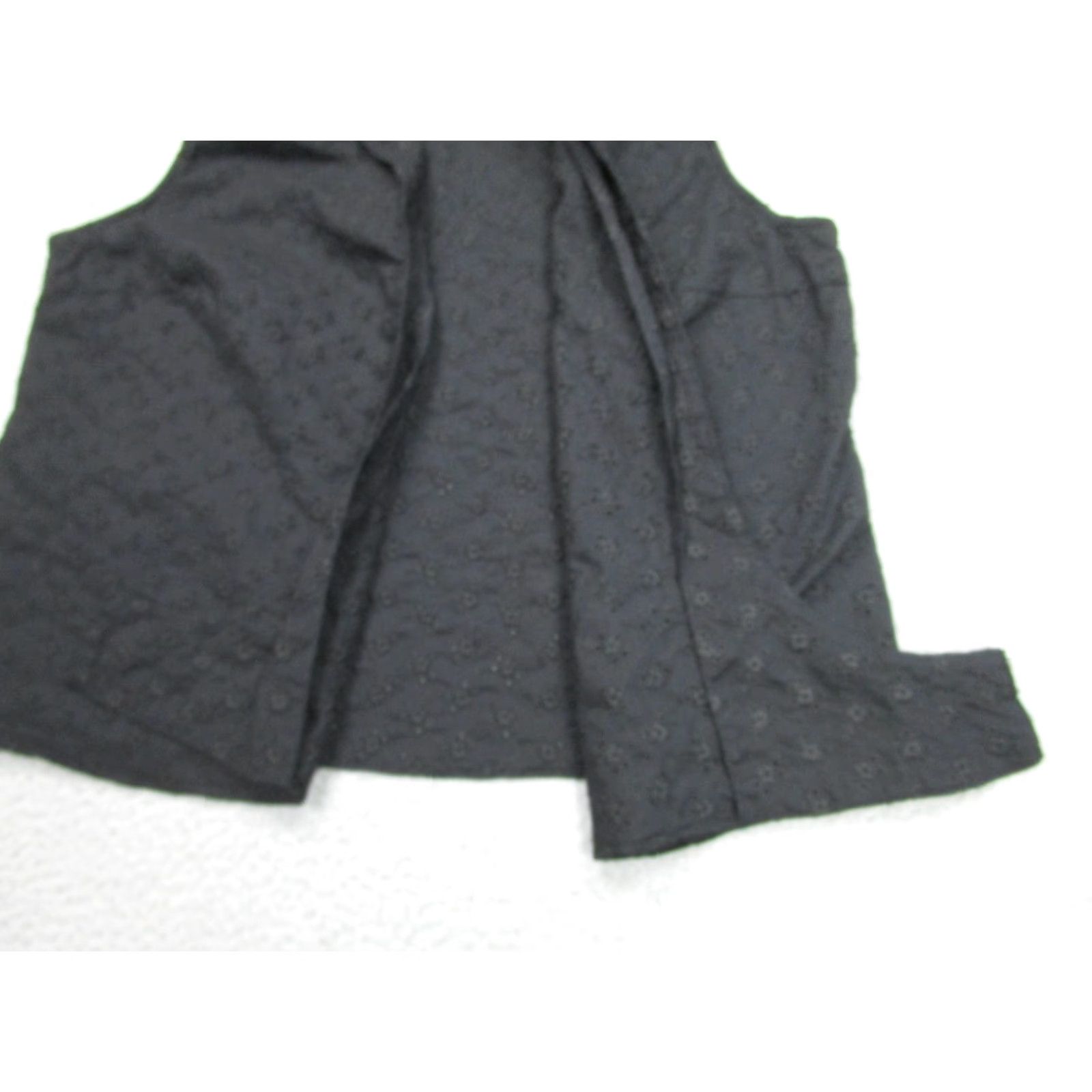 Ralph Lauren VINTAGE Lauren Ralph Lauren Shirt Womens L Black Sleeveless Eyelet Floral y2k Size L / US 10 / IT 46 - 6 Thumbnail