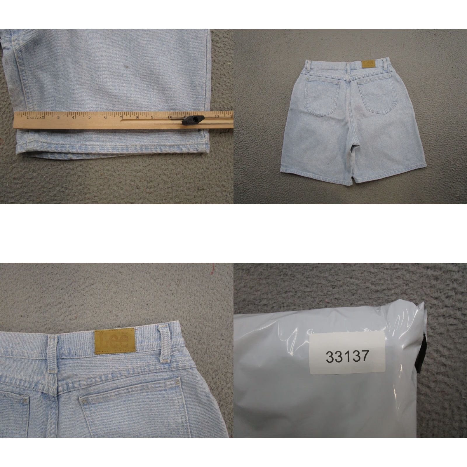 Lee VINTAGE Lee Denim Jean Mom Shorts Women’s 16 Med Light Wash High Waisted 90s Fashion Womens Size 38" / US 16 / IT 52 - 8 Thumbnail