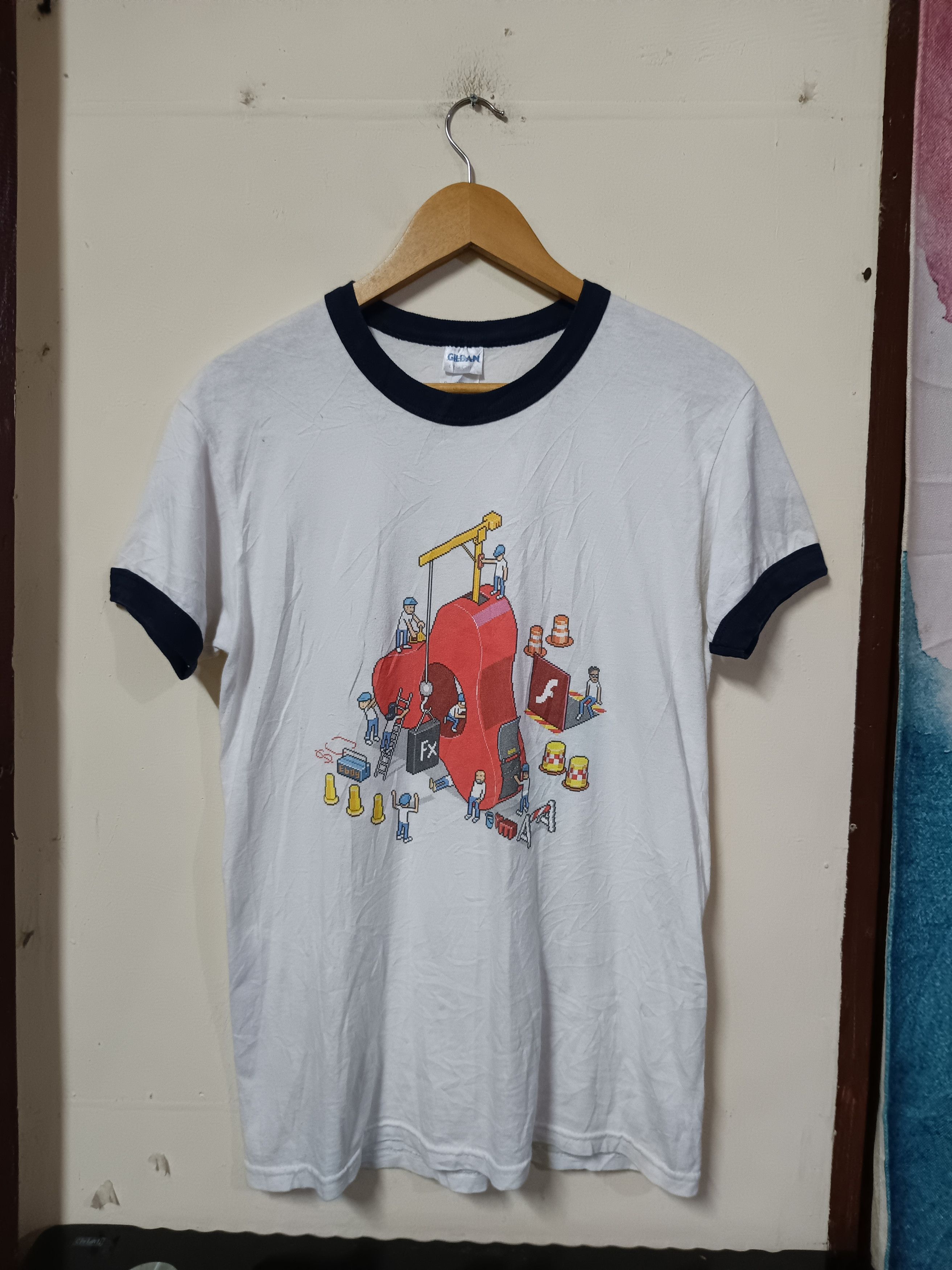 Vintage Adobe graphic ringer tee Size US S / EU 44-46 / 1 - 1 Thumbnail