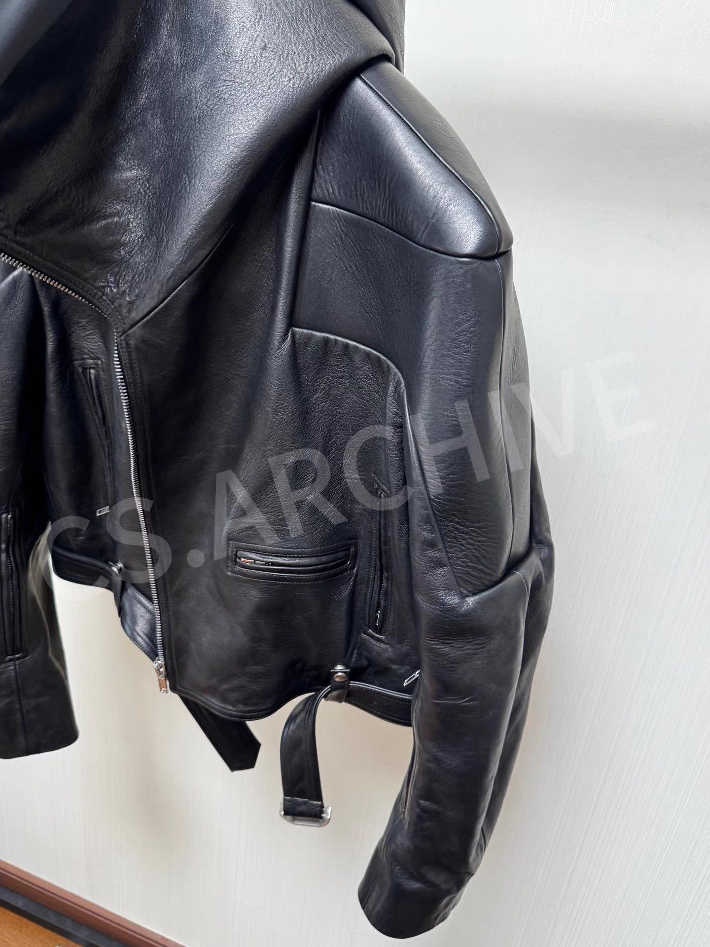Rick Owens Rick Owens SS25 Hollywood Stooges hooded leather jacket Q8 Size US M / EU 48-50 / 2 - 5 Thumbnail