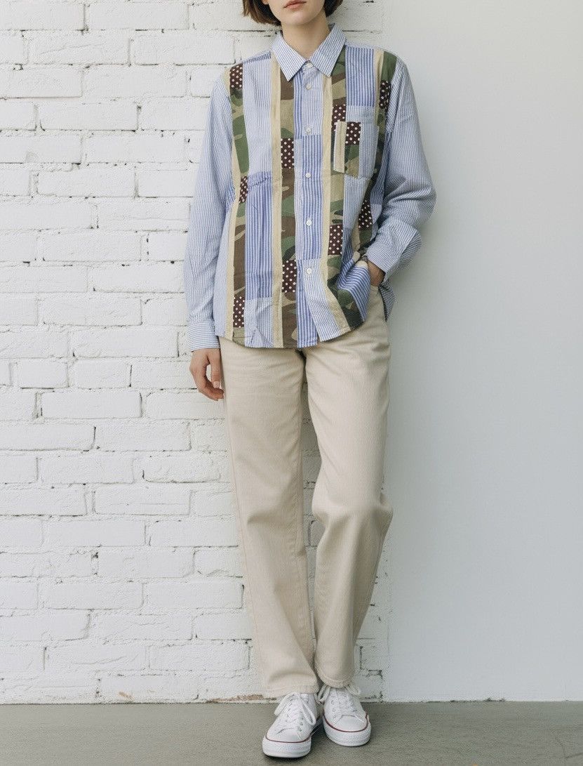 Junya Watanabe Junya watanabe cdg man AD2006 patchwork button up Size US S / EU 44-46 / 1 - 3 Thumbnail