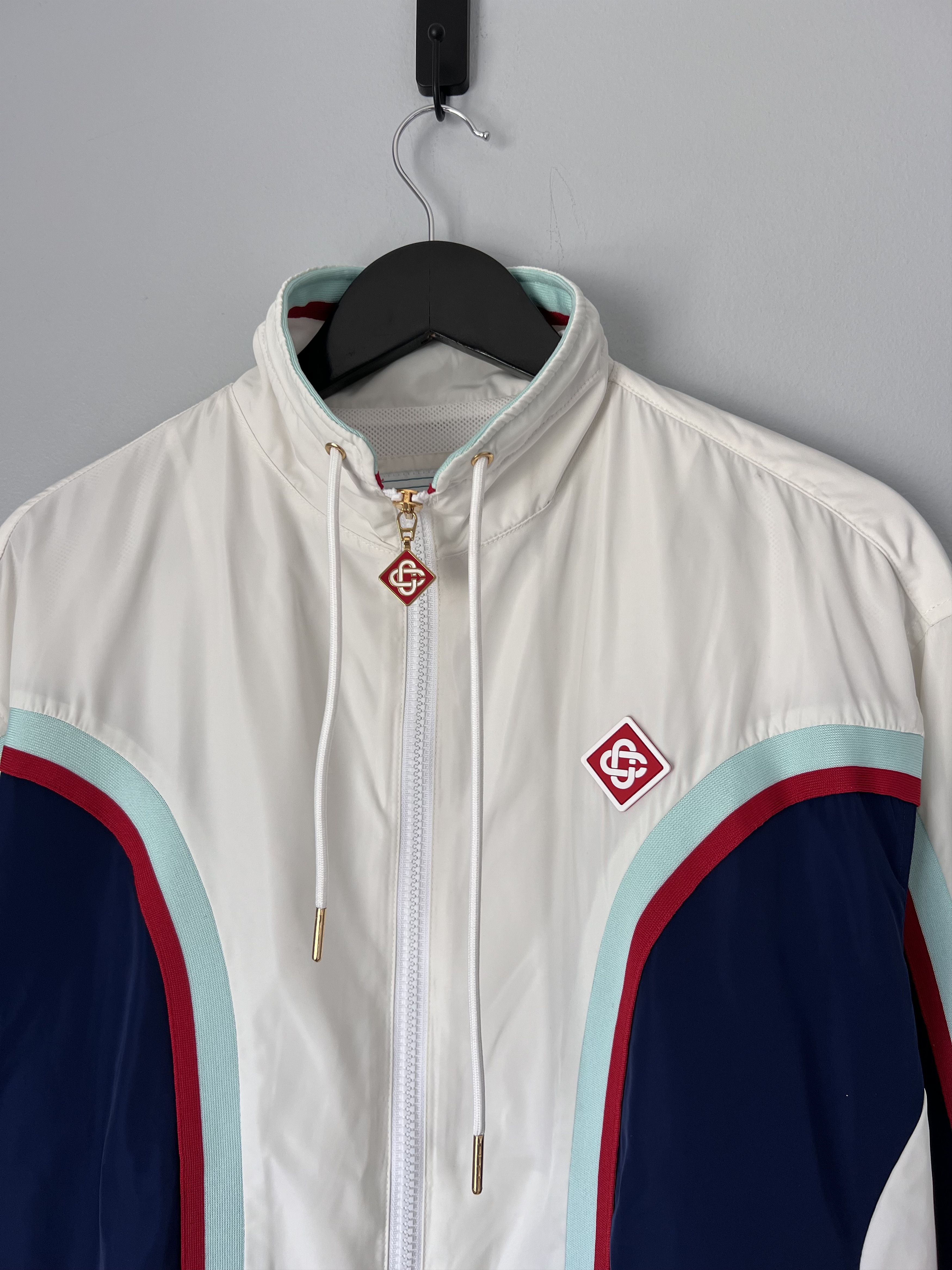 Casablanca Casablanca Side Panelled Shell Suit Track Jacket in White Size US M / EU 48-50 / 2 - 2 Thumbnail