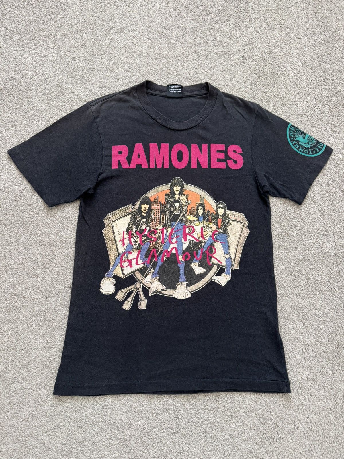トップス HYSTERIC GLAMOUR THE RAMONES T-SHIRS Hysteric Glamour × RAMONES Short sleeve T-shirt white 4CT
