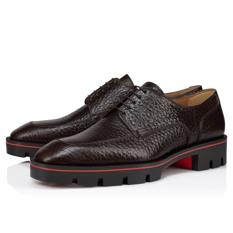 Christian Louboutin davisol calf graine brown Size US 6 / EU 39 - 1 Thumbnail