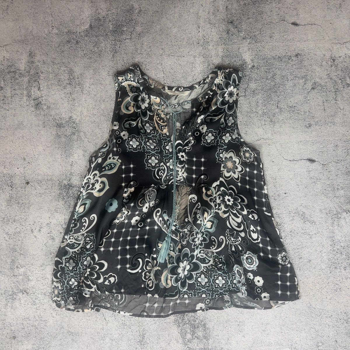 Odd Molly Odd Molly Women's Blouse Size 3 Multicolor Sleeveless Luxury Size S / US 4 / IT 40 - 1 Thumbnail