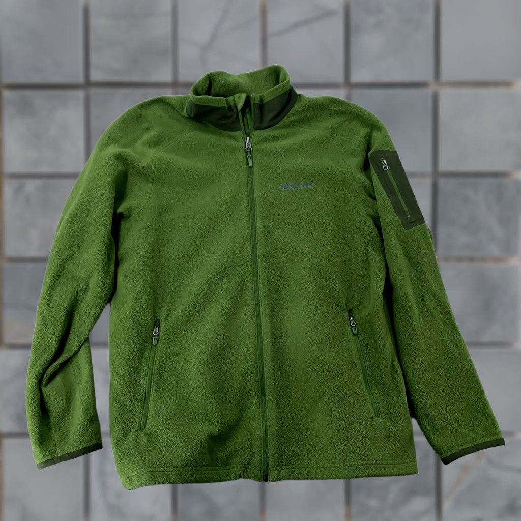 Marmot Marmot Jacket Polartec Full Zip Mens Large Green Hiking Oudoors Vintage? Size US L / EU 52-54 / 3 - 1 Thumbnail