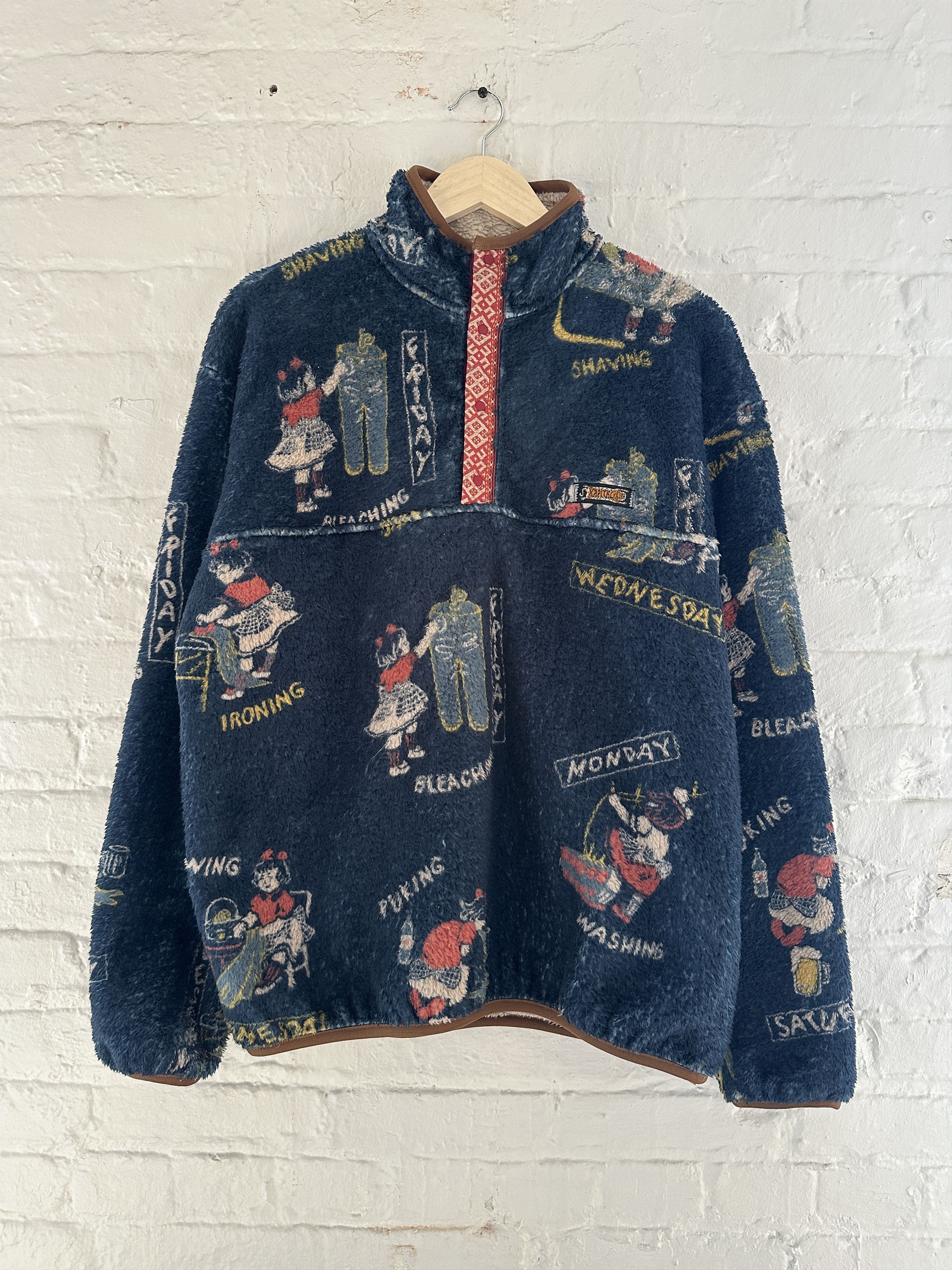 Kapital Kapital Calendar Fleece Pullover Size US L / EU 52-54 / 3 - 1 Thumbnail