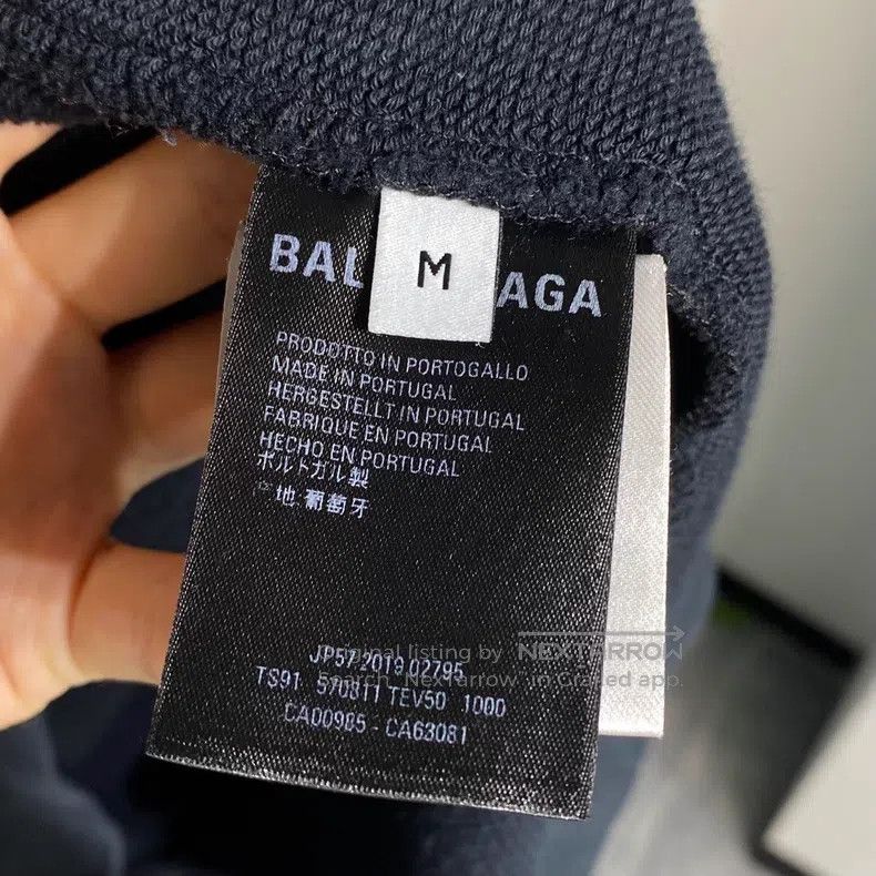 Balenciaga Balenciaga Hooded Sweatshirt with Rainbow Buckwheat Embroi Size US M / EU 48-50 / 2 - 8 Thumbnail